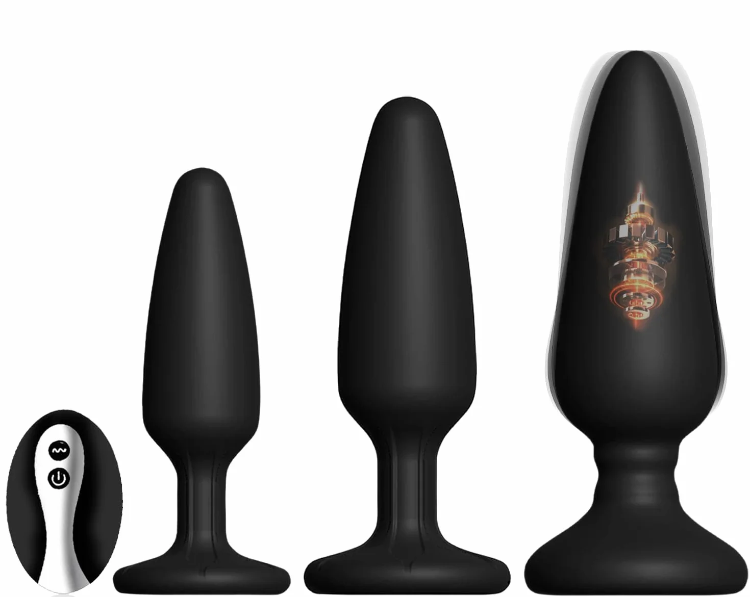 Plug Anale-Dilatatore Donna Uomo Sex Toys Vibratore Anale con Telecomando 10 Modalità Sexytoysys Donna Coppia 3 Pezzi Plug Anali Dilatatore Ano per Uomo Plug Analesex Toys Sessuali per Donne Uomini