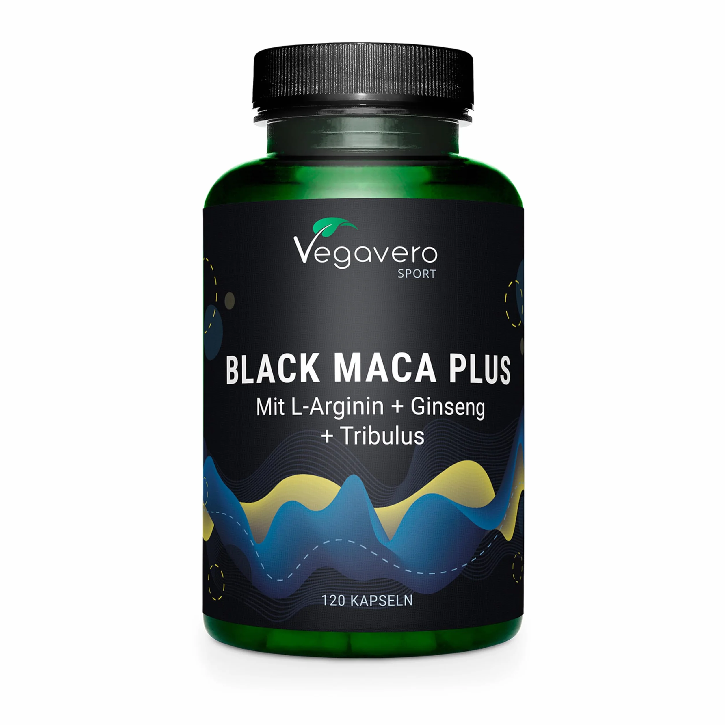 Maca Nera Complex | con L-arginina + Ginseng + Tribulus + Zinco | Integratori Sport Pre-workout | 120 capsule | Vegan | Senza Additivi | Vegavero