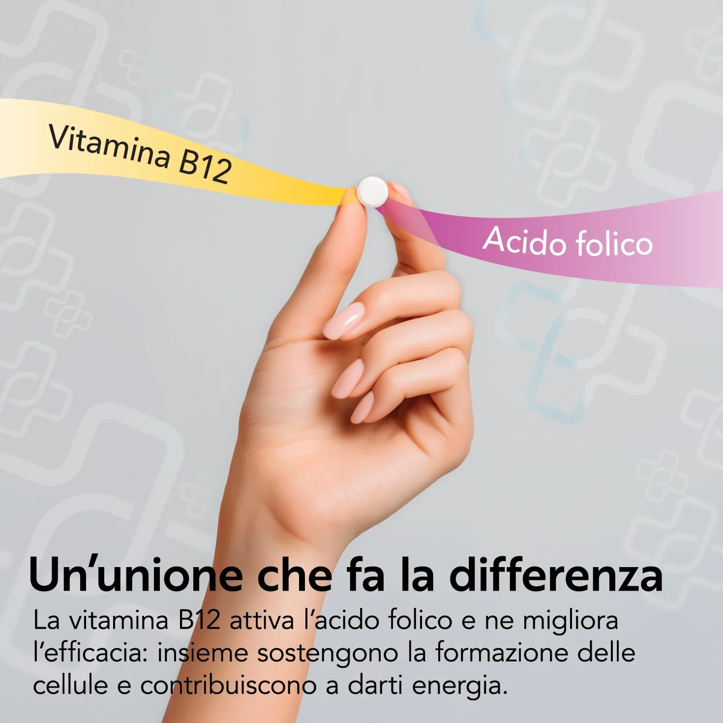 Acido Folico 400 μg Con B12 160 Compresse PiùLife Integratore Energia Contro Stanchezza