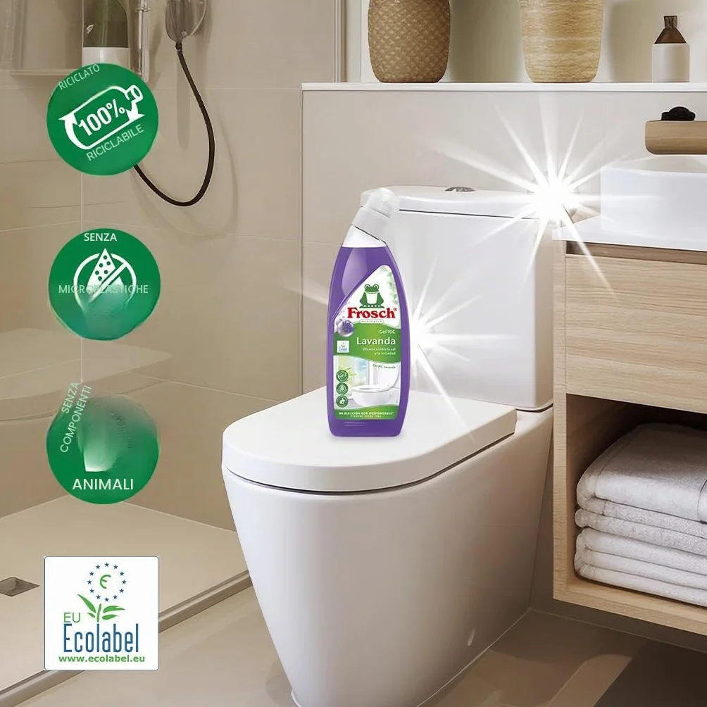 Frosch Gel WC Ecológico Limpiador de Cal y Residuos 750 ml