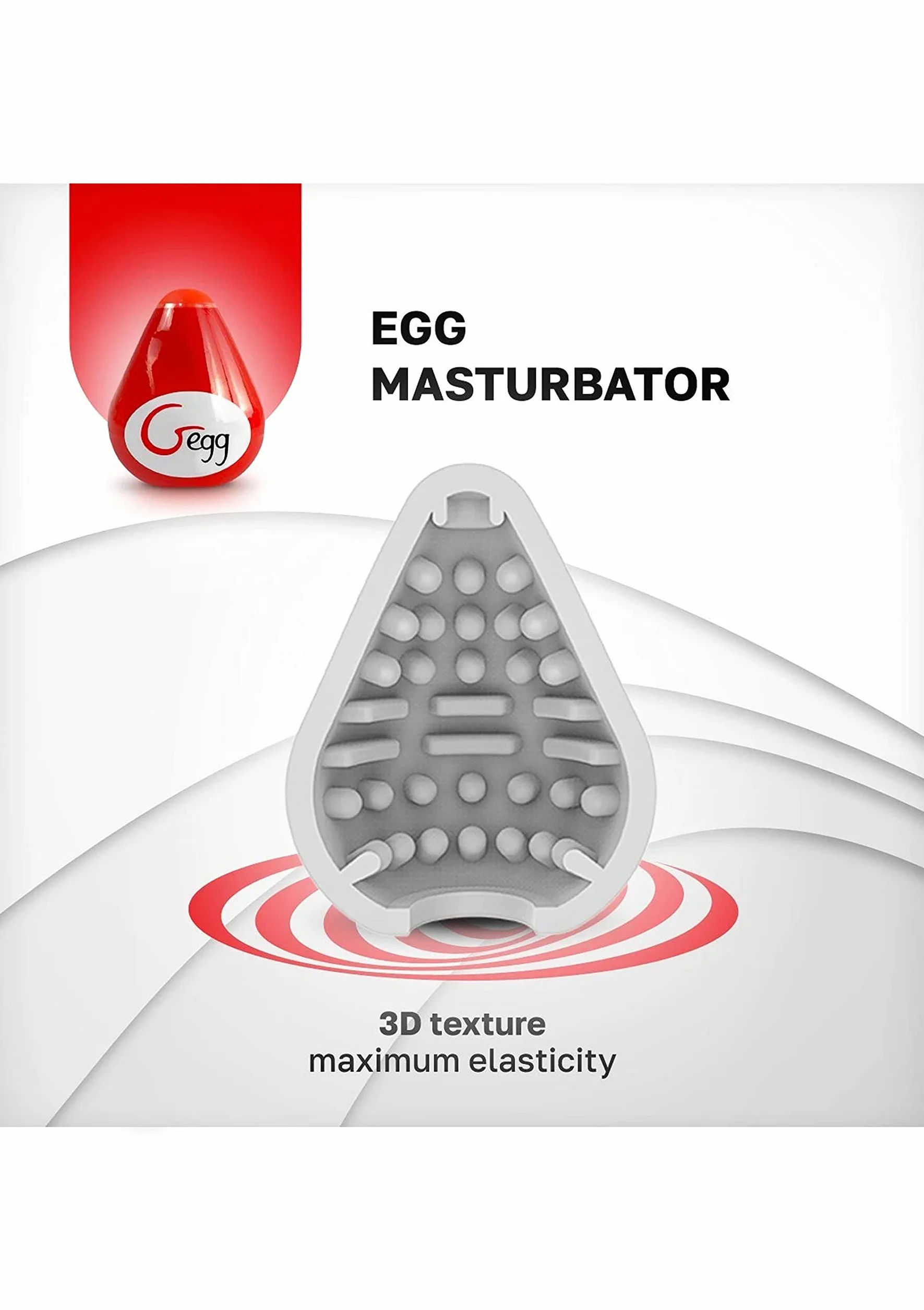 FT LONDON G-EGG Masturbatore – Rosso