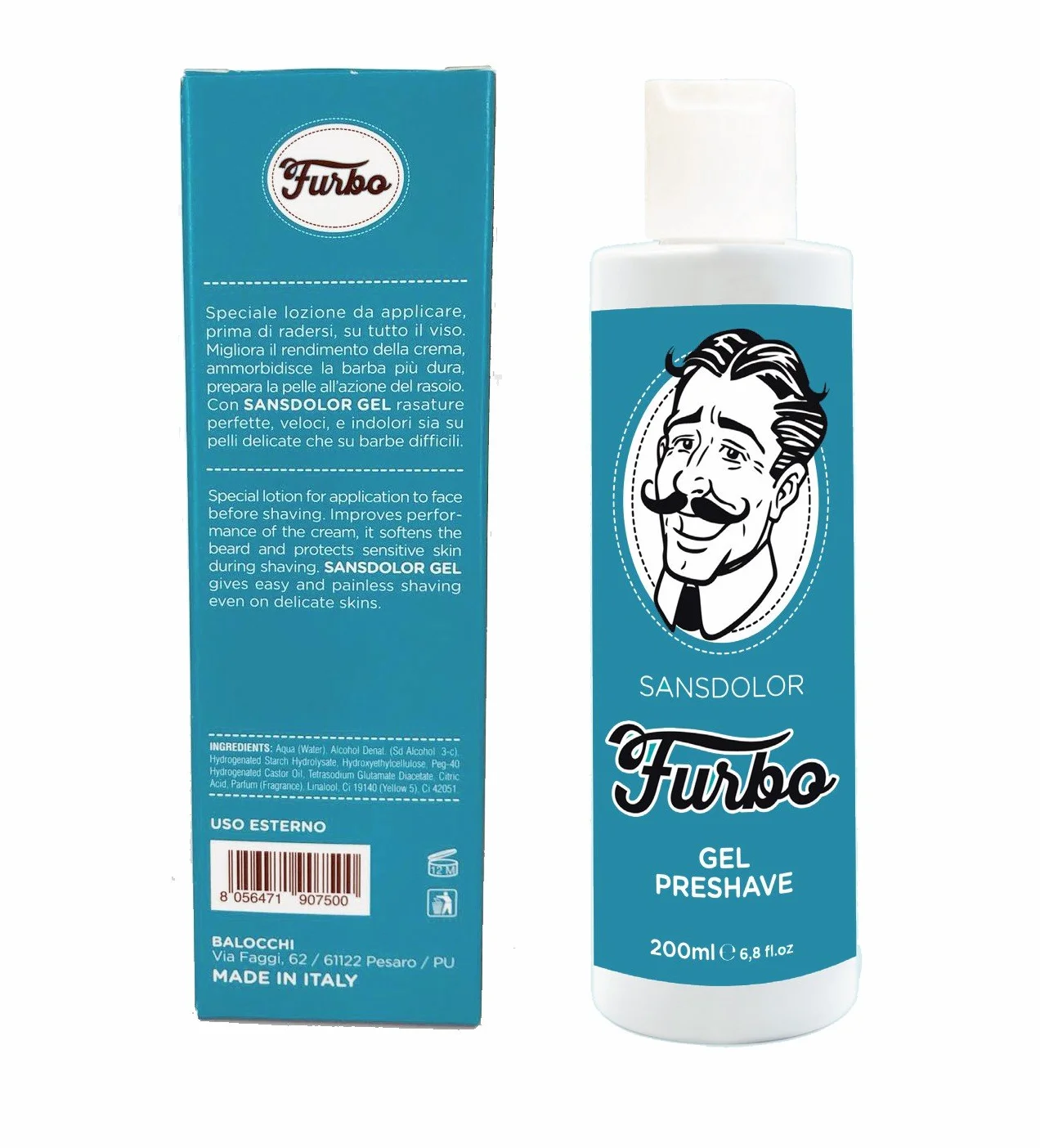 FURBO - PRE SHAVE SANSDOLOR 200ml - PRE BARBA