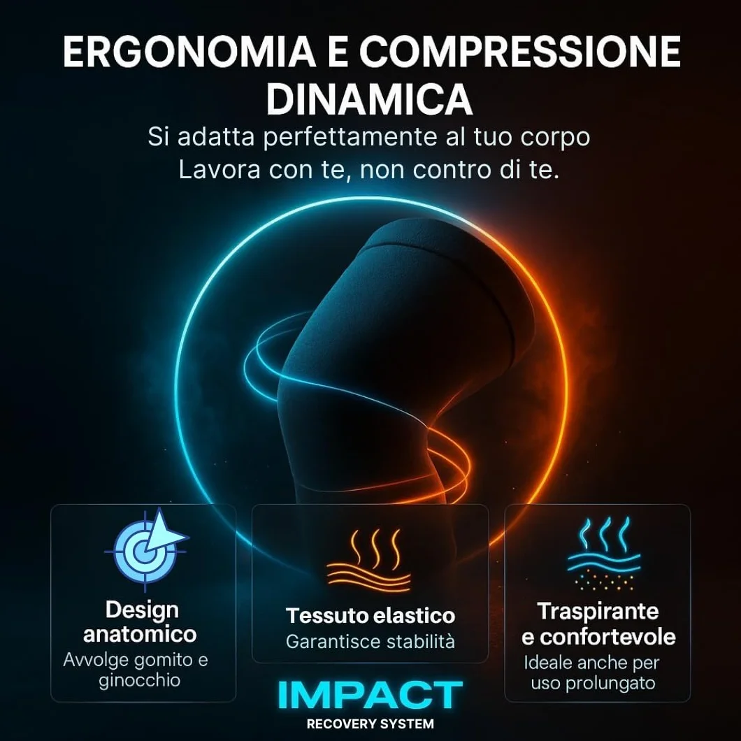 Fascia Ghiaccio Ginocchio Gomito Gel Riutilizzabile Caldo e Freddo - Copertura 360° per Sollievo da Dolore, Infortuni - Recupero Post-Allenamento, Sport e Uso Quotidiano (Ginocchio - Gomito L)