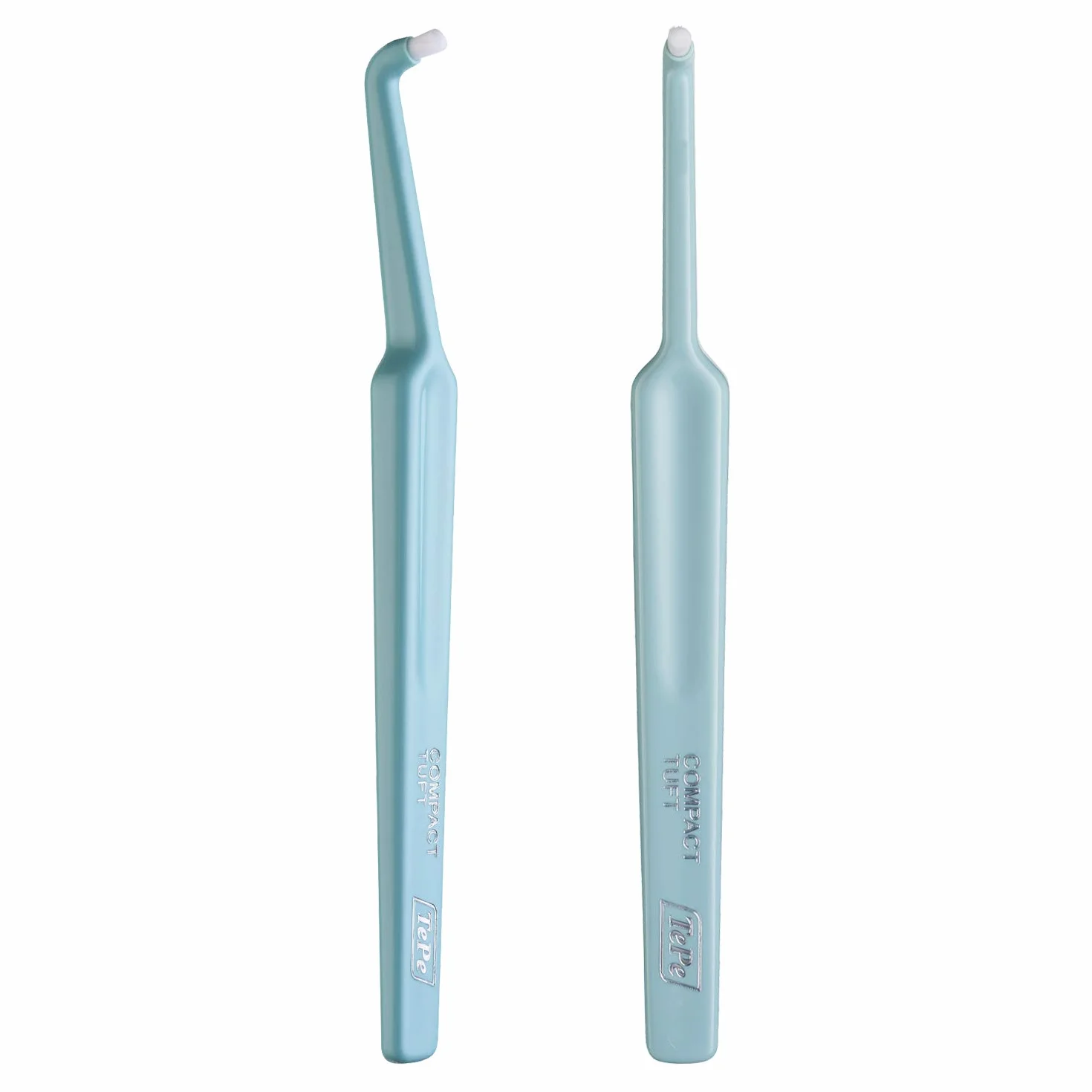 TEPE Compact Tuft Spazzolino da denti con testina rotonda per una pulizia accurata della bocca anche in impianti o protesi colorati Assortiti