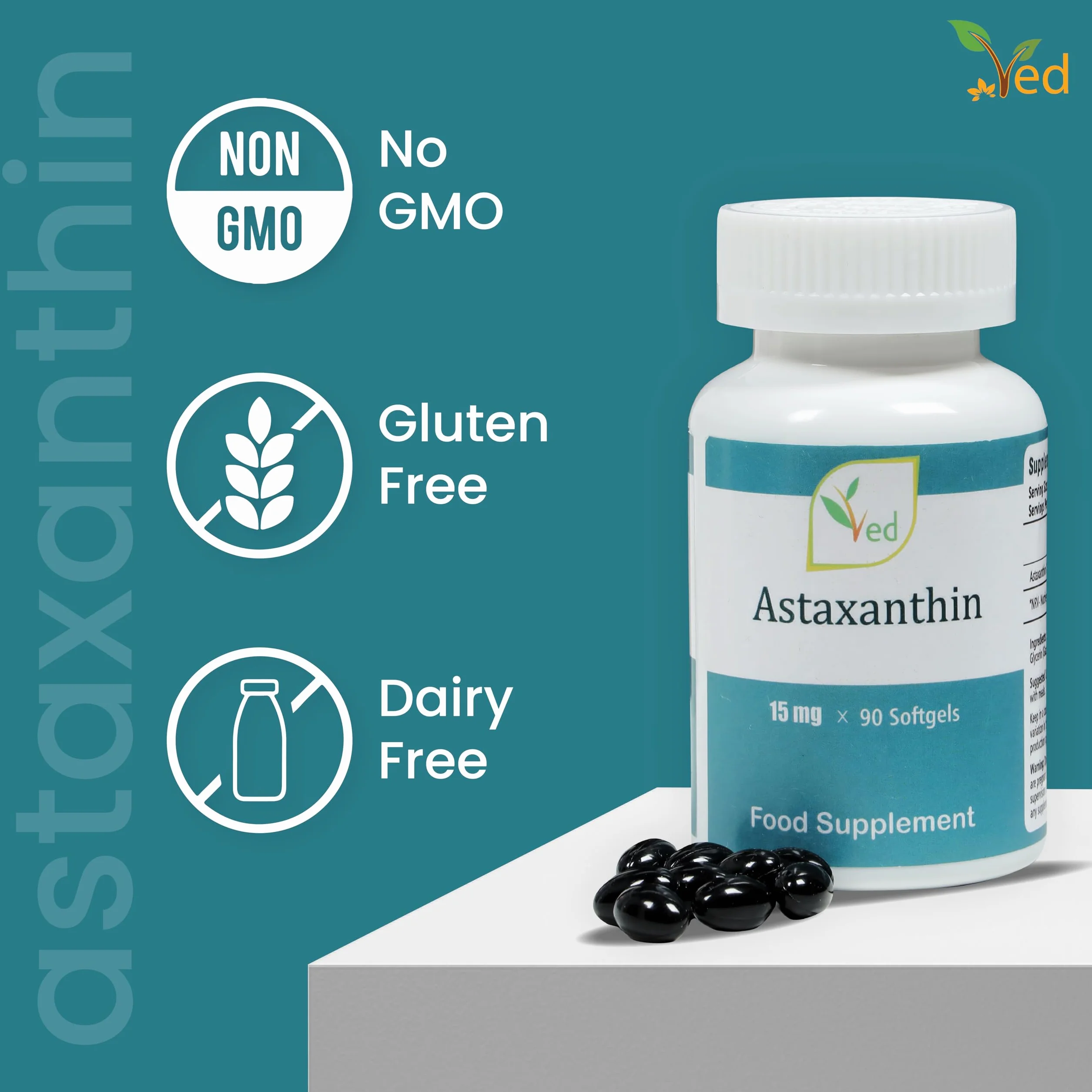Astaxantina integratore antiossidante naturale 90 capsule molli