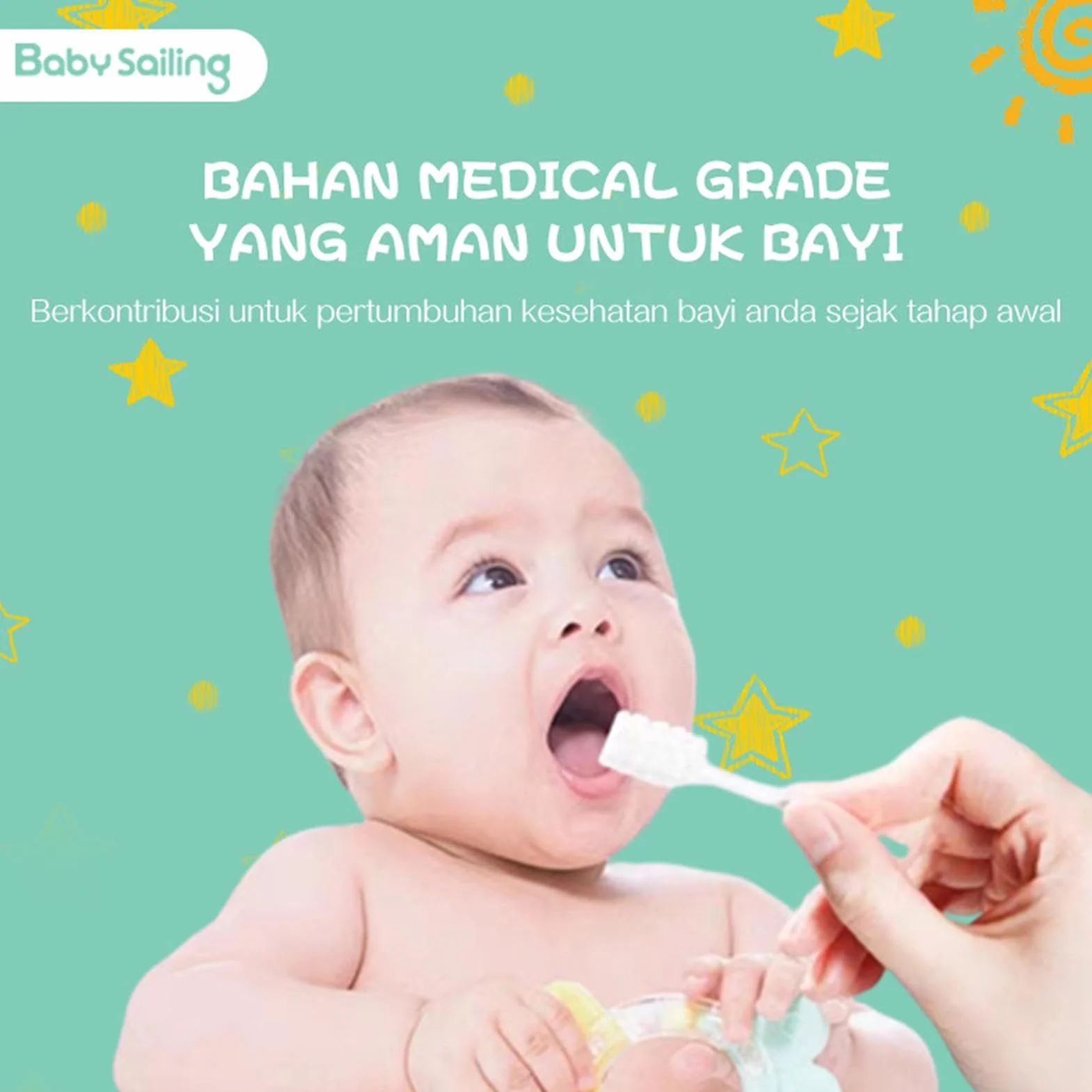 Neonato Garze Dente Spazzolino - Cleaner e Salviette Dentali per Bambini | Manico Carta Tampone, Set Pulizia Lingua, Pacchetto Cura Orale da Viaggio