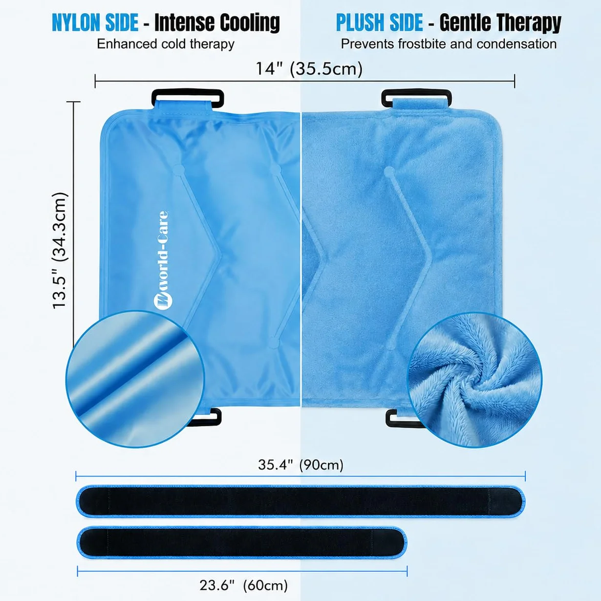 Fascia Ghiaccio Gel per Anca Riutilizzabile, Impacco Freddo Caldo per Protesi Anca Post Chirurgia, Borsa Ghiaccio per Borsite Dolore Nervo Sciatico, Compressa Crioterapia per Infiammazione Gonfiore