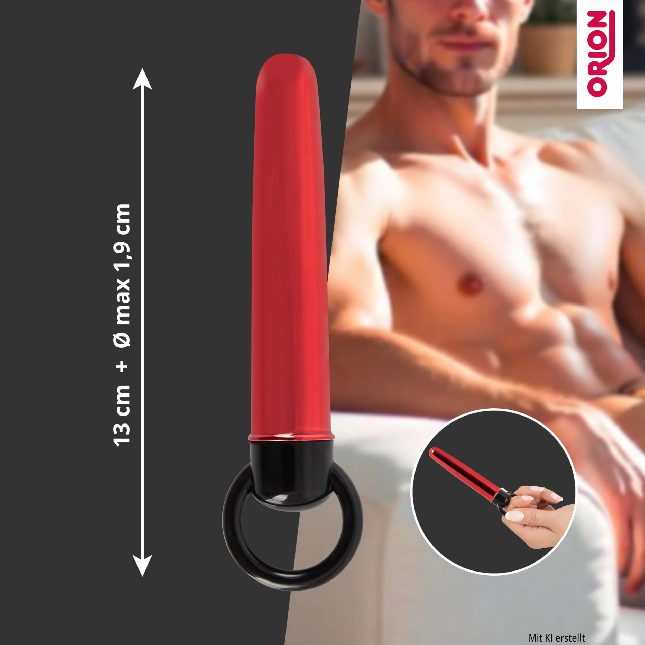 Orion Vibrator Vibe – stimolatore liscio per donne, vibratore discreto dal design metallico, semplice massaggiatore da portare con sé.