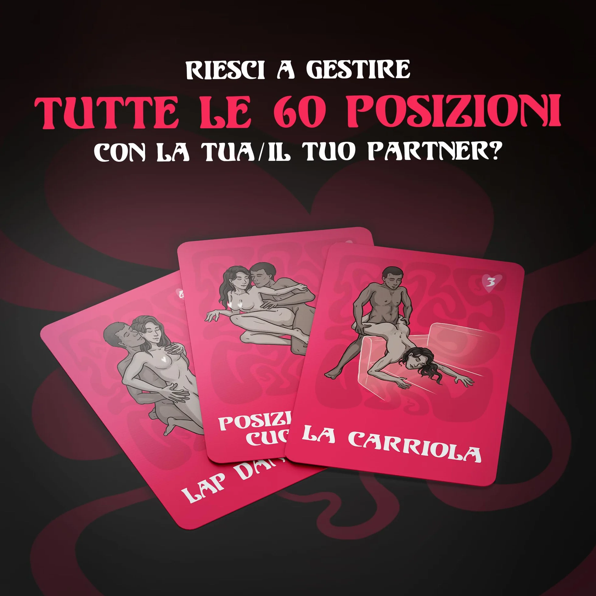 Kamasutra - Giochi Erotiici Coppie, Giochi Erotici Sessuali Hot Per Coppie, Regalo Coppia, Giochi Da Tavolo Sexy, Gioco Erotico Sessuale Hard, Carte Per Adulti Da Letto Hot, Sesso Sex Toys Intimi