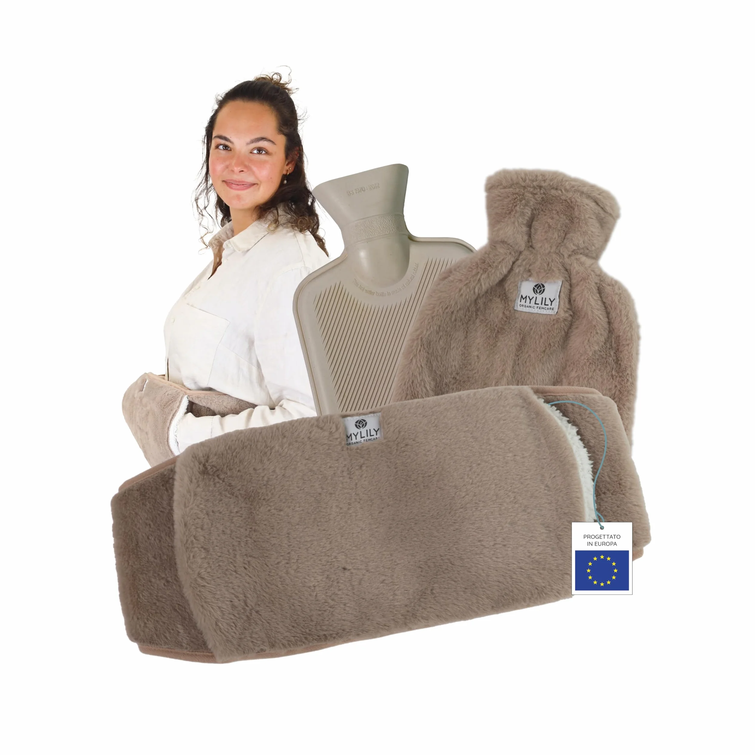 MYLILY | cintura per borsa dell'acqua calda mestruale | borsa acqua calda peluche | bottiglia di acqua calda | cintura scalda schiena e mestruazioni