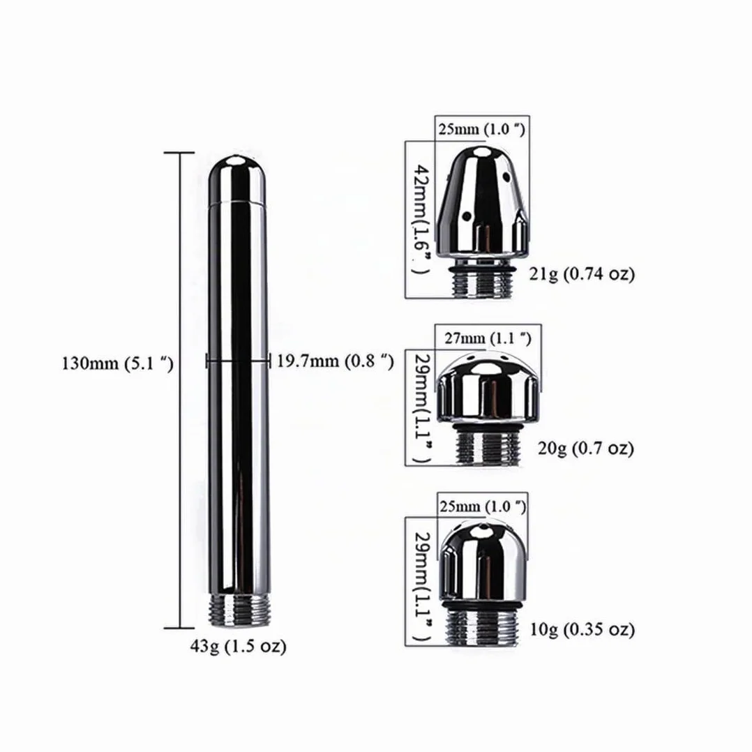 Fiducia Enema doccia angolare bacchetta con 3 teste per la pulizia anale Colonic DOUCHE sistema