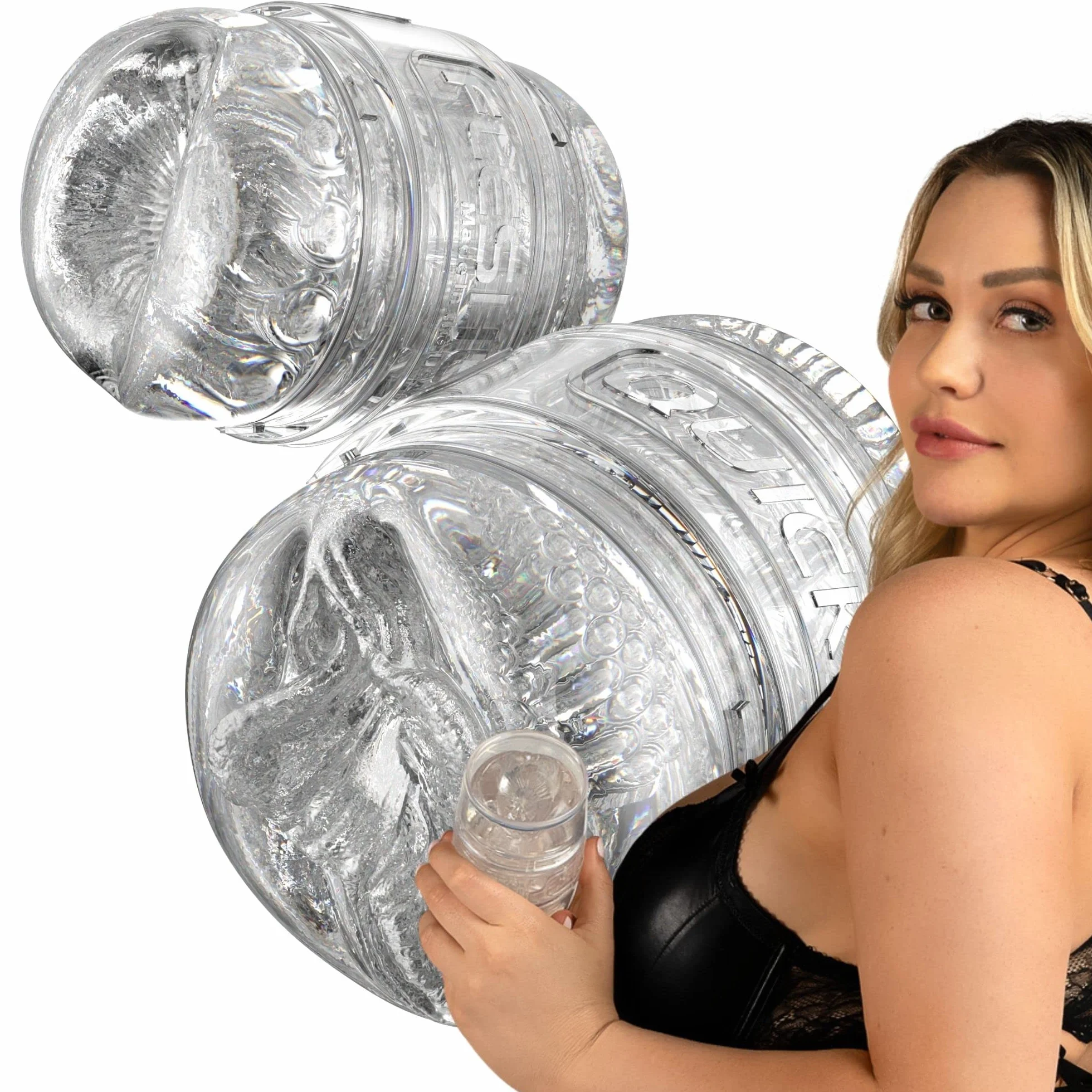Fleshlight Quickshot Mia Malkova - masturbatore compatto SuperSkin, sex toy estremamente realistico