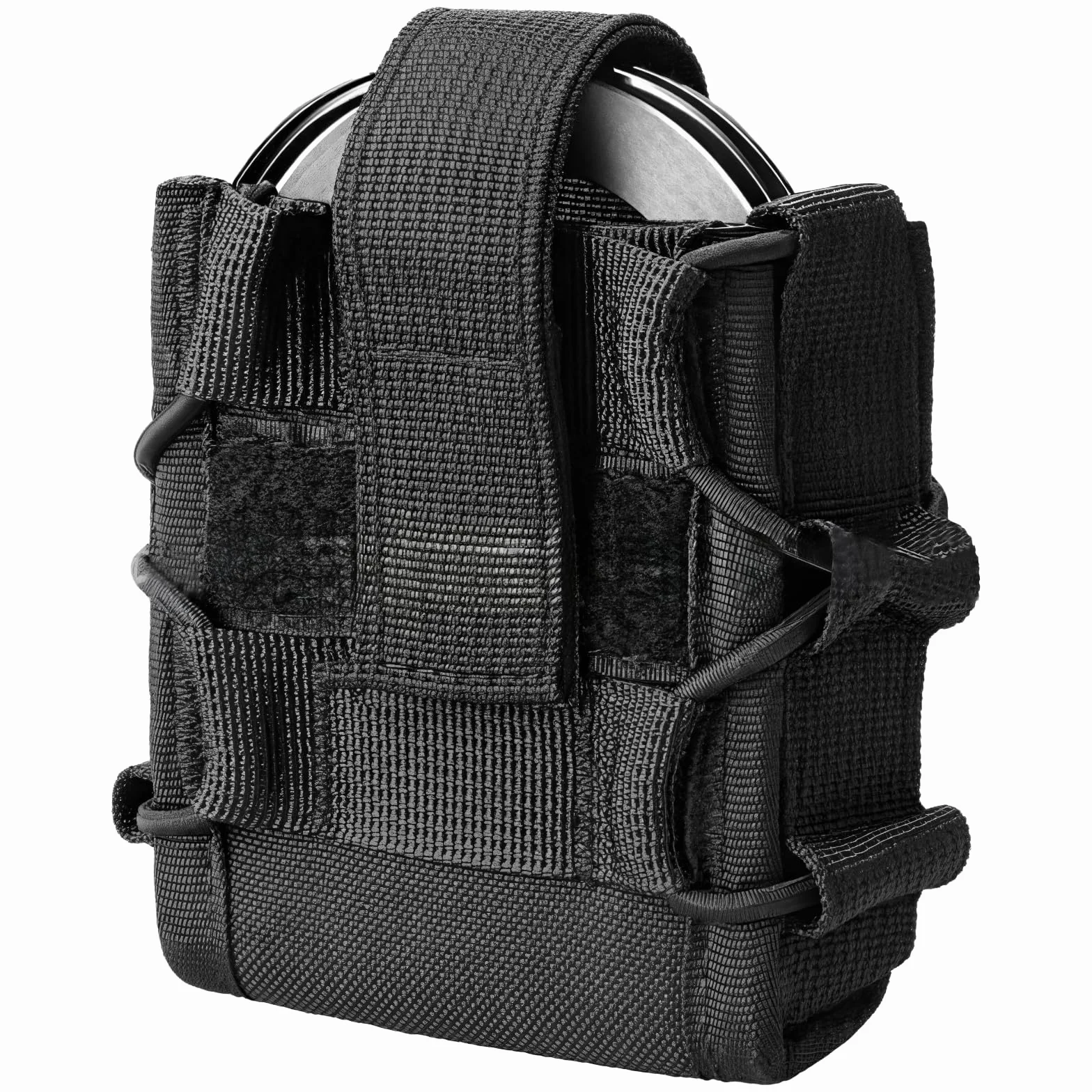 Custodia regolabile per manette in nylon con chiusura sicura e accesso rapido
