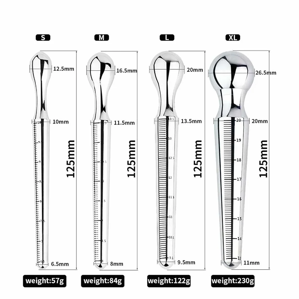 preni Dilatatore Uretrale da Uomo in Acciaio Inox, Sonda Uretrale con segni di Scala Asta Uretrale Dilatatoreper Pene Pene Plug per Uomini, Giocattoli Sessuali dell'uretra Maschile
