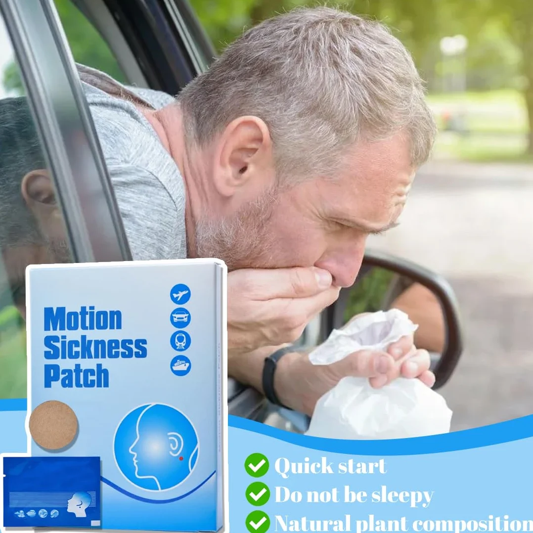 GXGM 72 pcs Patch per cinetosi, anti nausea per malattia marina, alleviare vomito, nausea, vertigini derivati da viaggi di auto, navi, aeroplani, azione rapida e nessun effetto collaterale