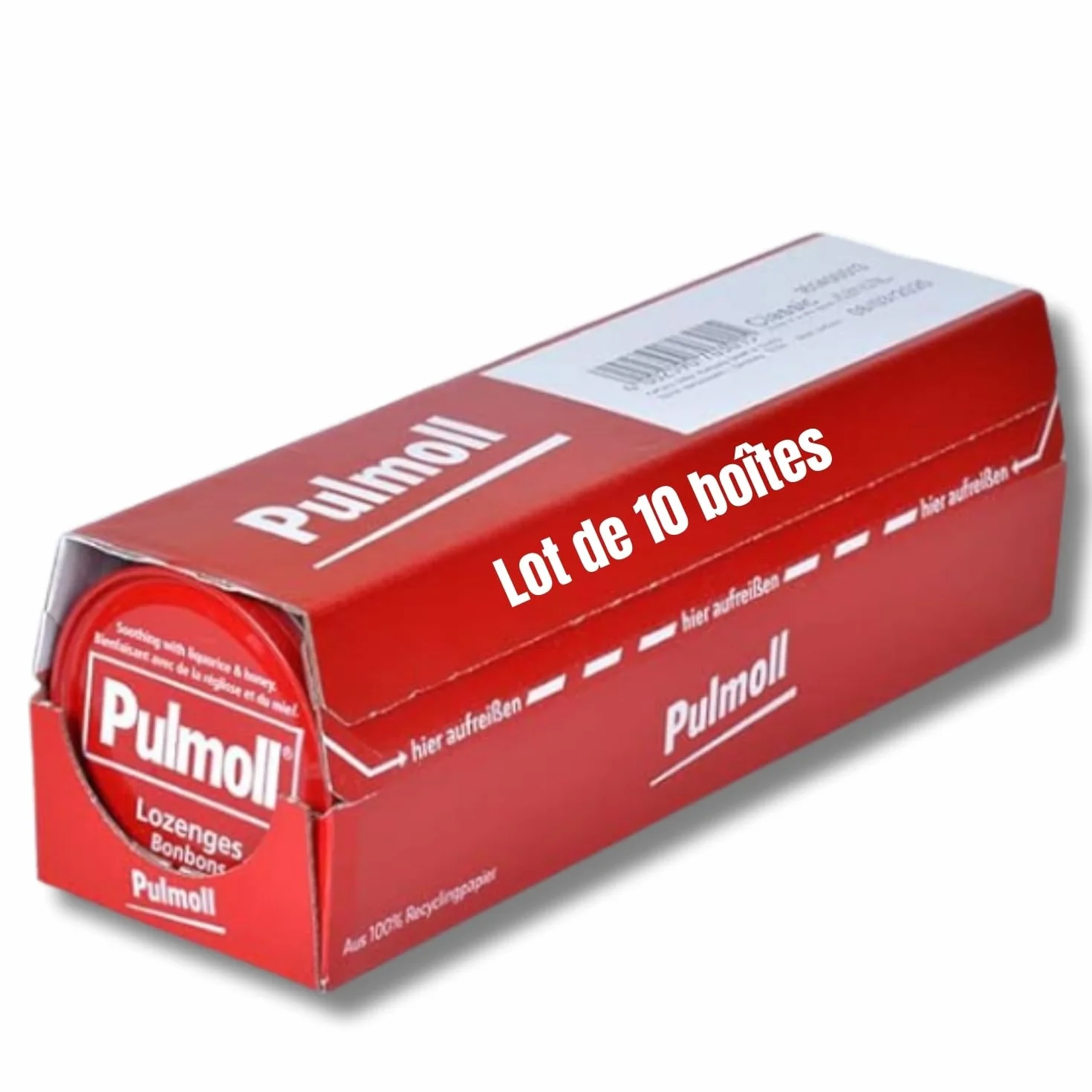 Pulmoll Vassoio da 10 scatole Formato economico Classico