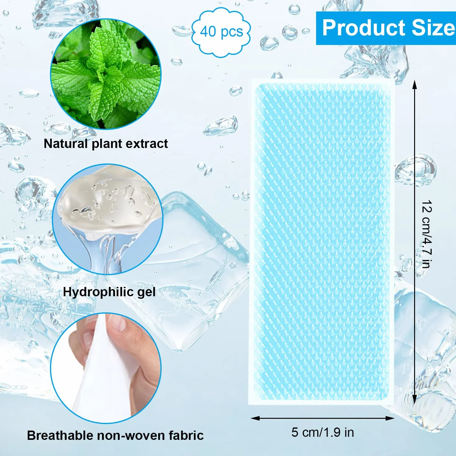 Borsa Ghiaccio 40 PCS Mini Sacca Ghiaccio Gel Raffreddamento