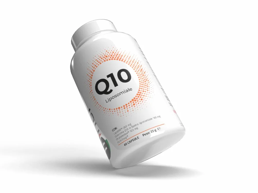 Inner Q10 Liposomiale 60 cps - Integratore Coenzima Q10 ad Alta Biodisponibilità per Azione Antiossidante, Energia Cellulare, Cuore e Performance