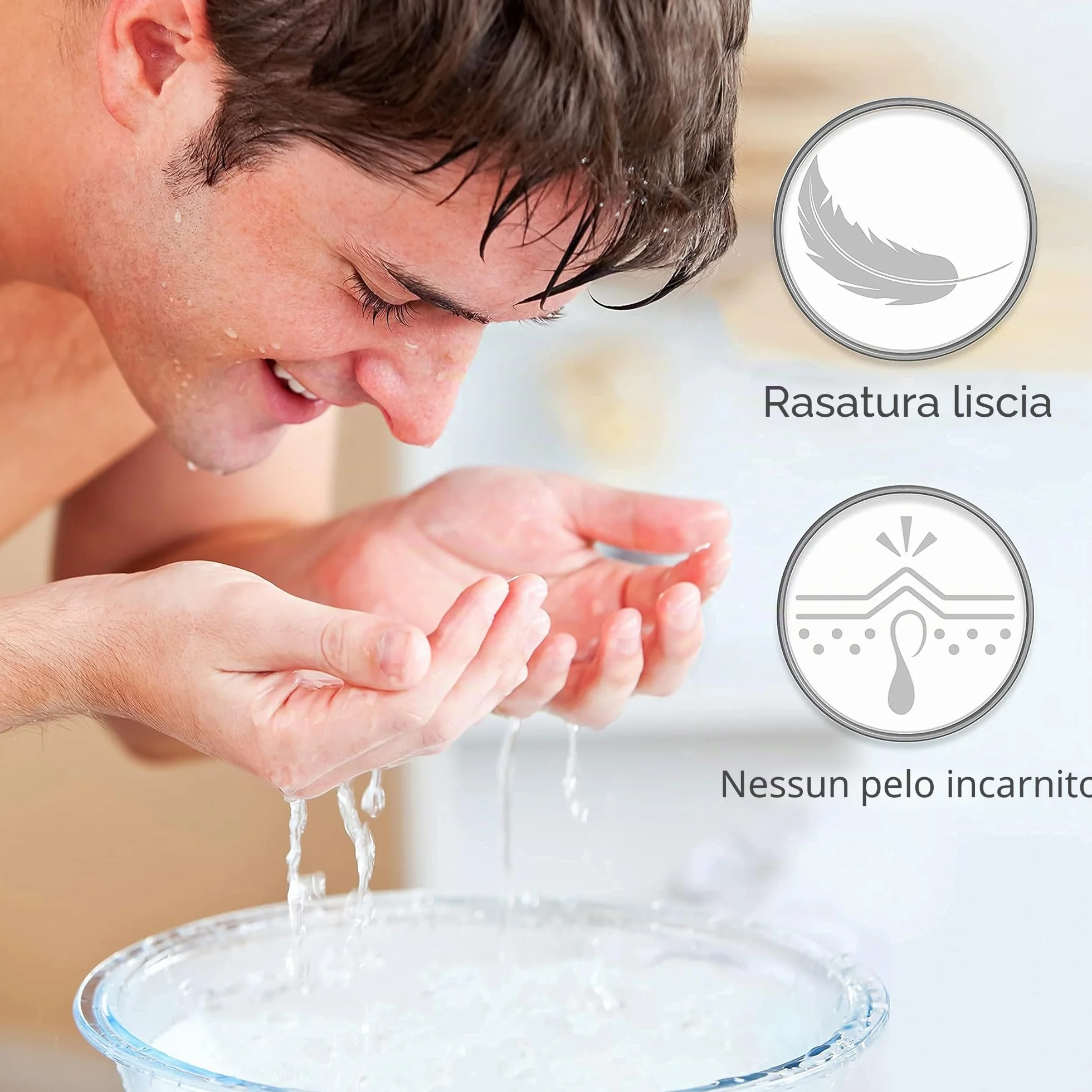 Pennello da Barba - Argento - Bambaw