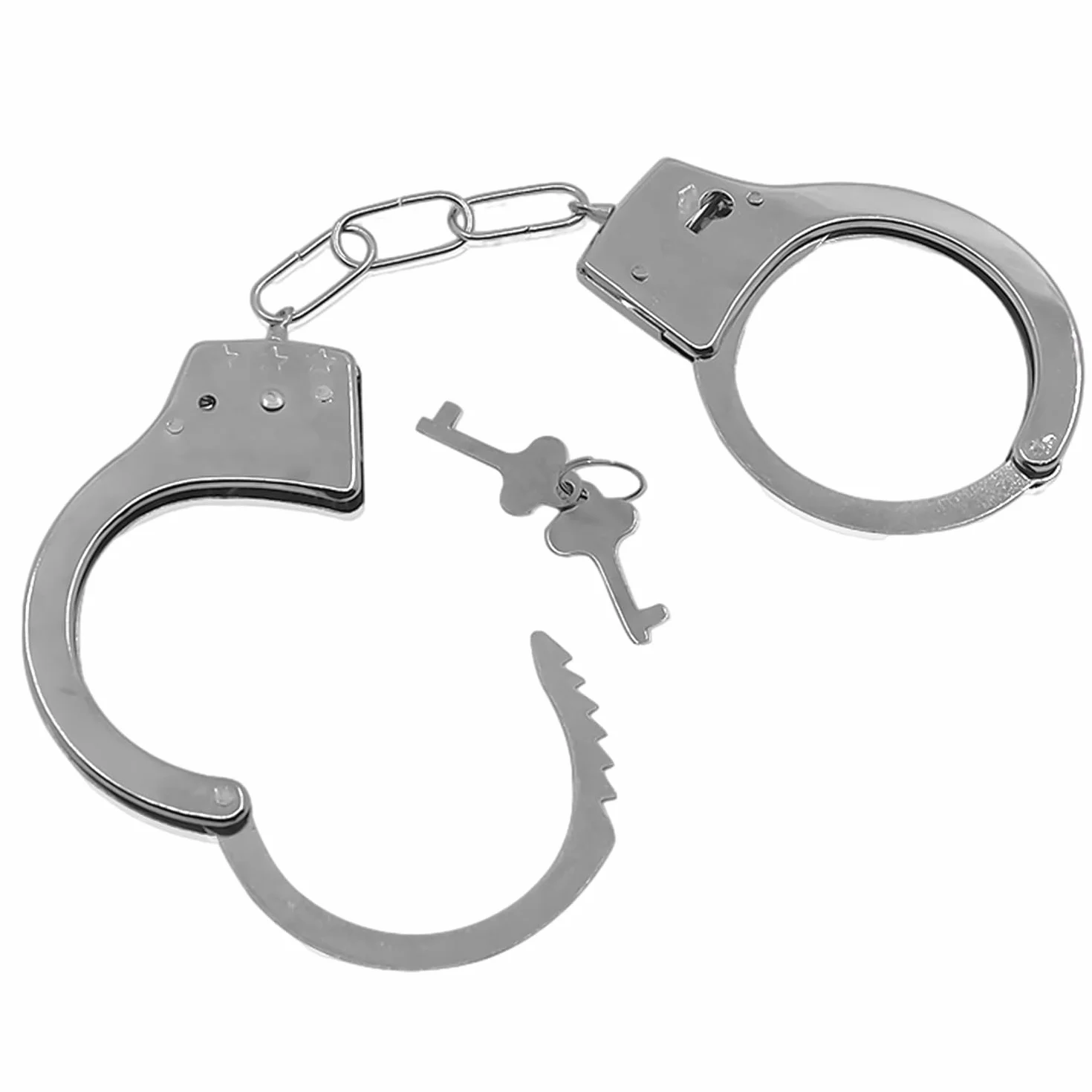1 manette giocattolo per bambini con 2 chiavi, manette, manette per adulti, simulate manette della polizia, giocattoli per polizia, oggetti di scena per giochi di polizia