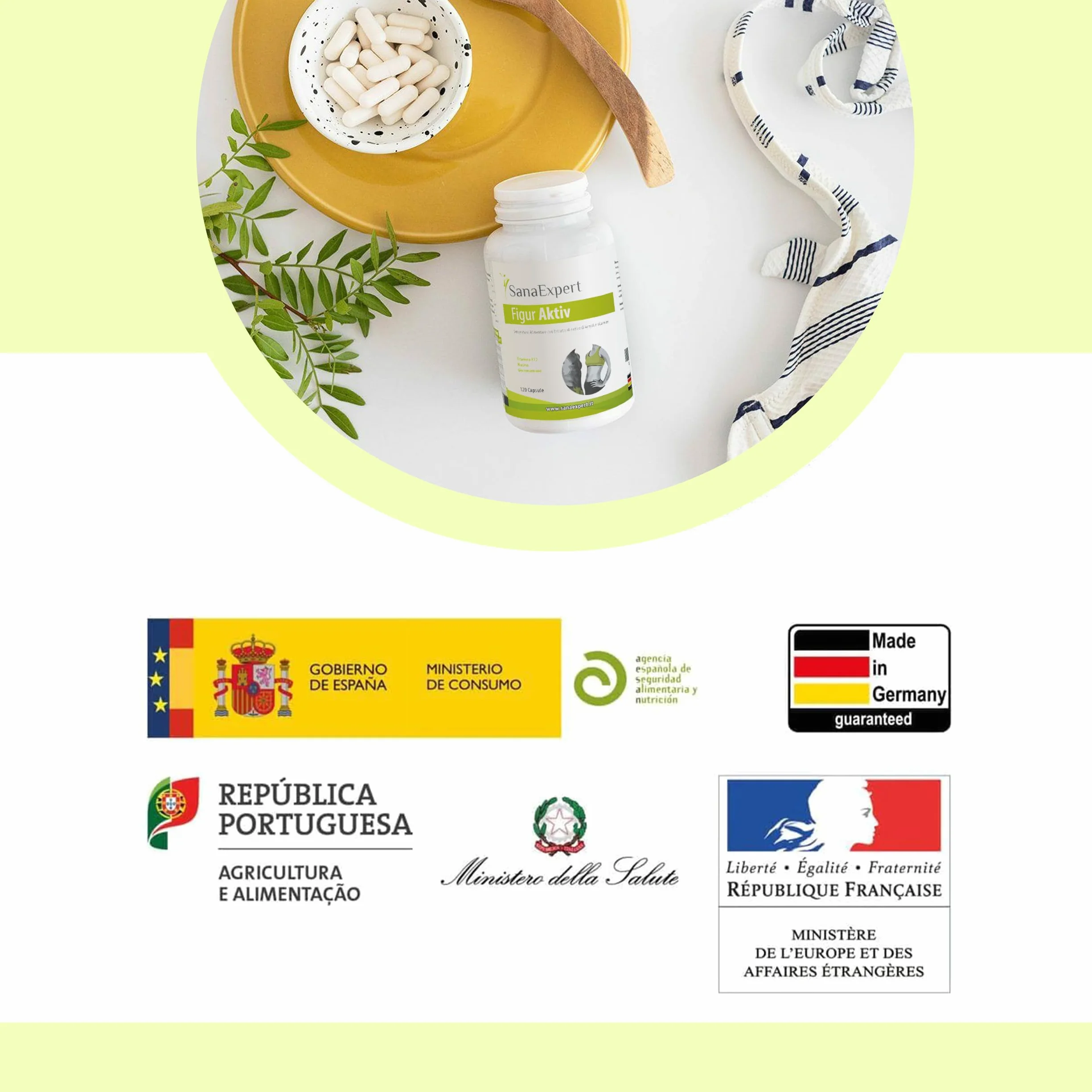 SanaExpert Figur Aktiv Integratore Naturale Konjac Vitamina B12 120 Capsule