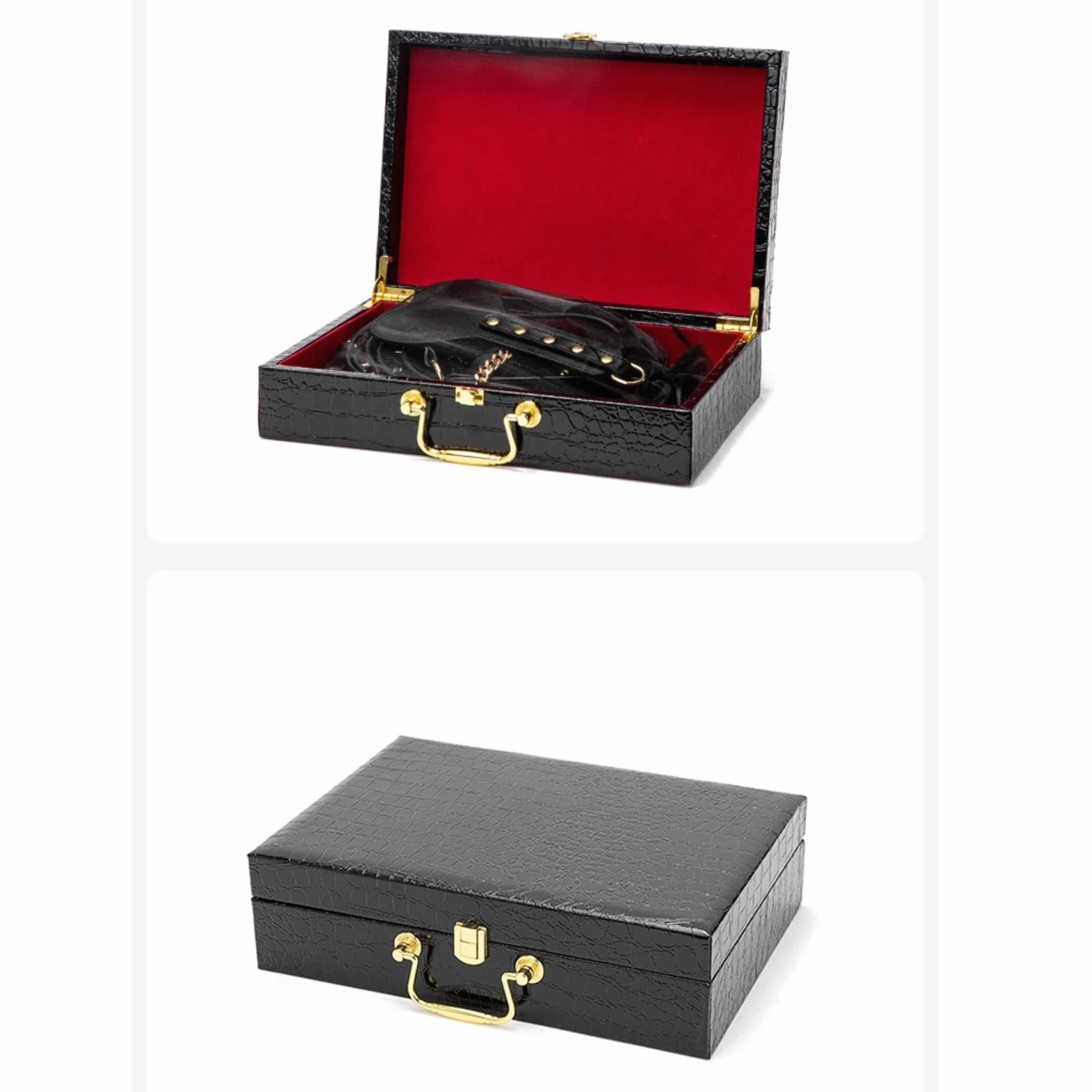 8 PCS SM Sesso Bondage Set, Vincoli Giocattoli del Sesso per Le Coppie, Kit Bondage Giocattolo Sessuale per Adulti, Portatile Manette in Pelle Sexy Giocattoli Frusta-Black