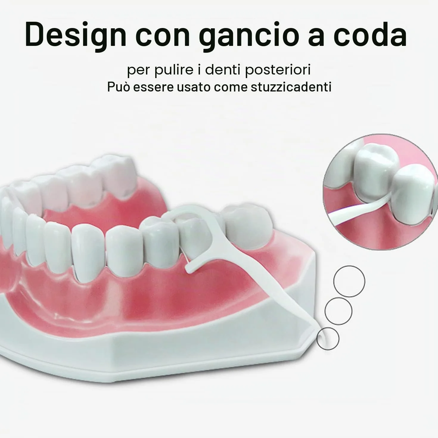 GeekerChip 100 Pezzi Filo Interdentale, Forcella, Plettri Igienico e Portatile, per Pulizia dei Denti, Perfetti per Famiglia, Hotel,Viaggi