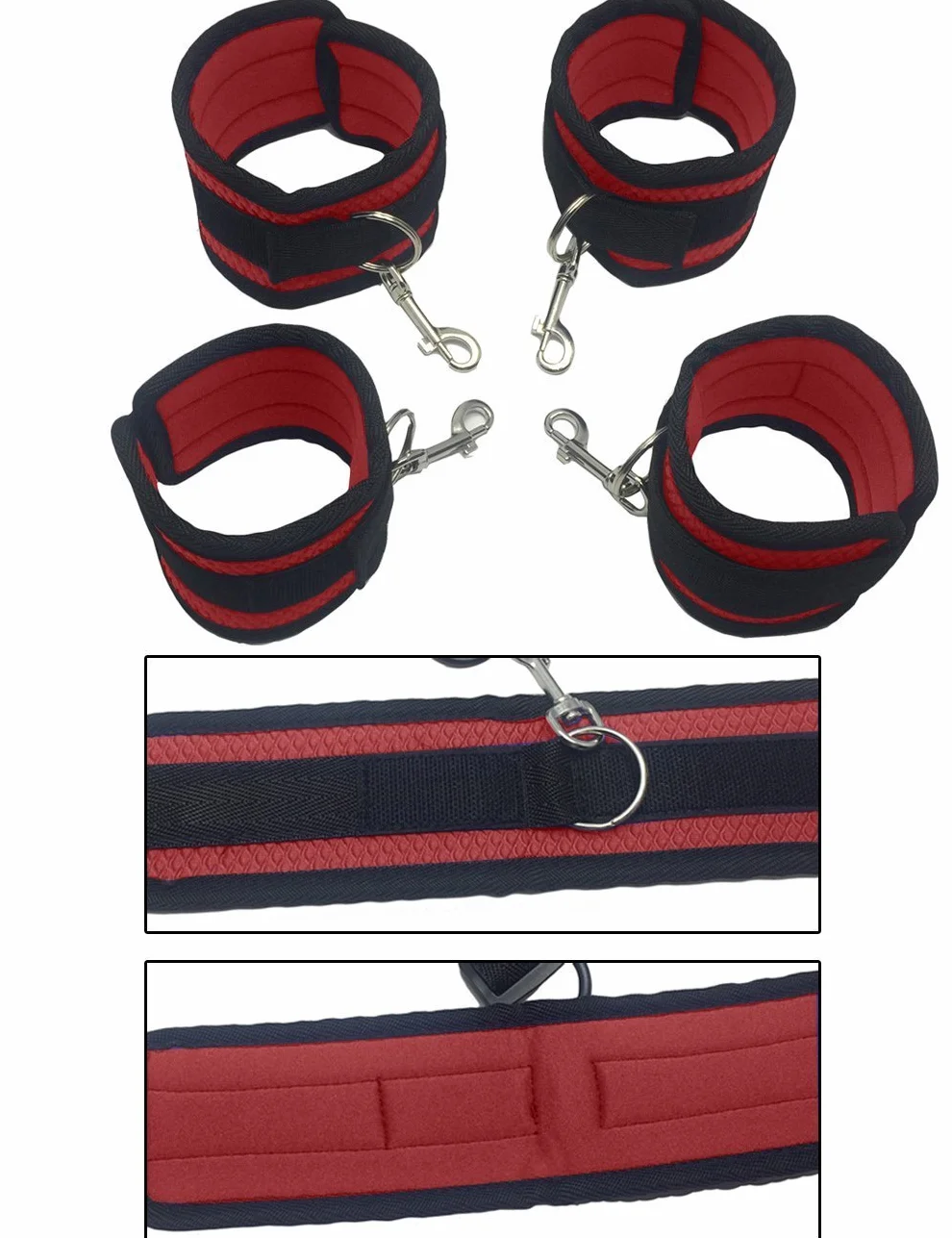 Bondage caviglie con manette per le mani, benda per gli occhi, per principianti e coppie, set di bondage, giocattolo sessuale SM