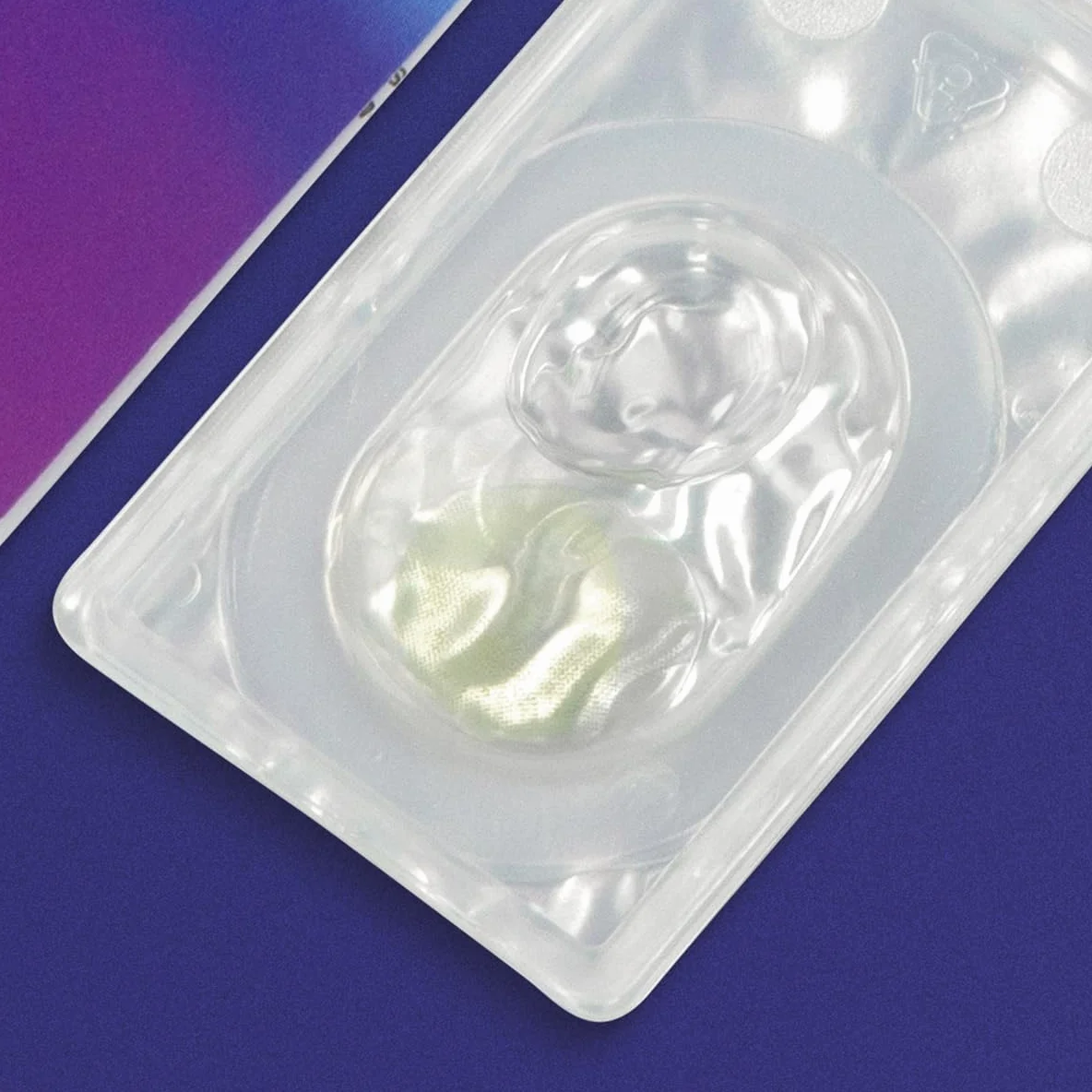 GLAMLENS Lenti a Contatto Colorate Verdi Light Green Mensili Silicone Idrogel 2 Pezzi DIA 14.0