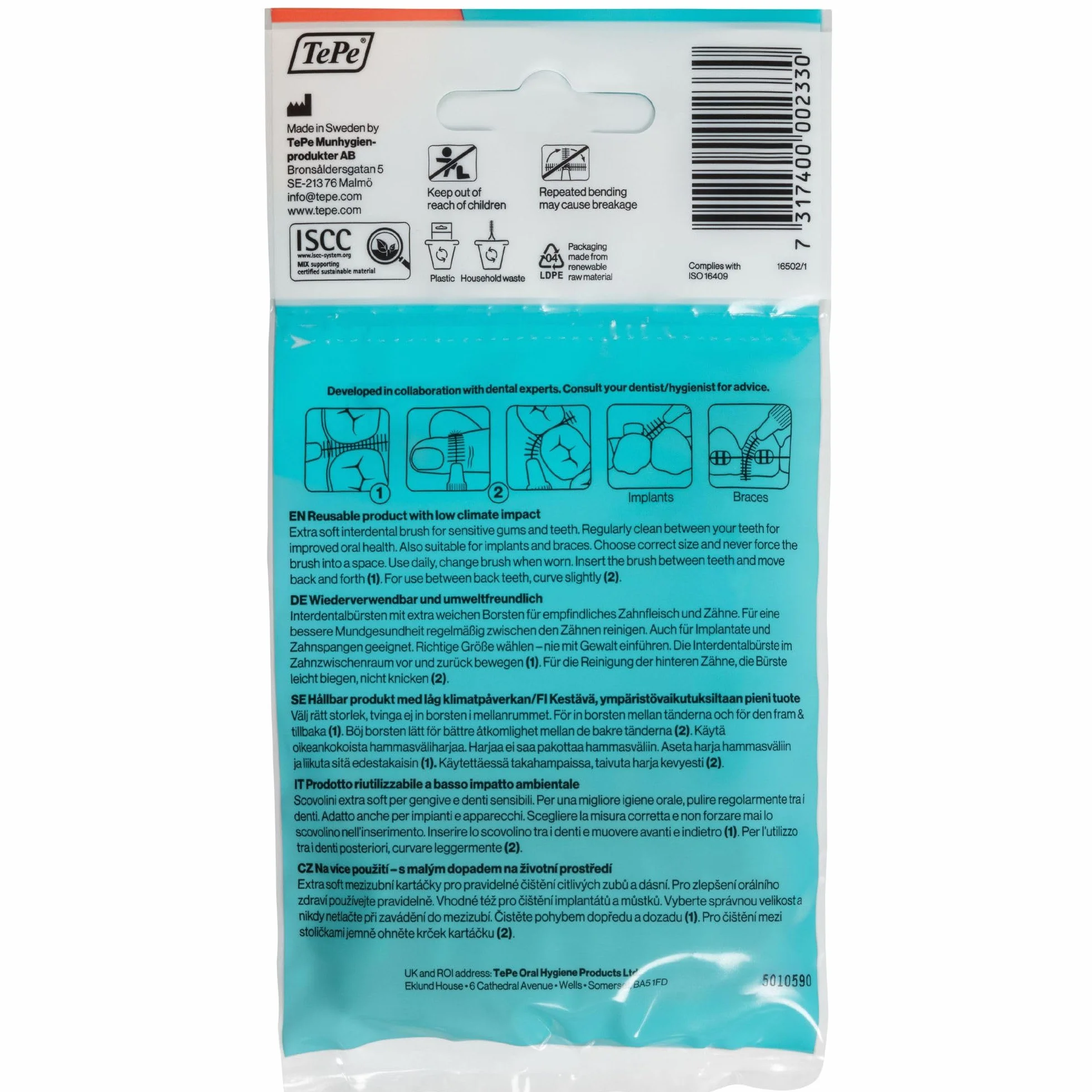 TePe Scovolino Extra Soft Rosso 0.5mm ISO 2 8pz