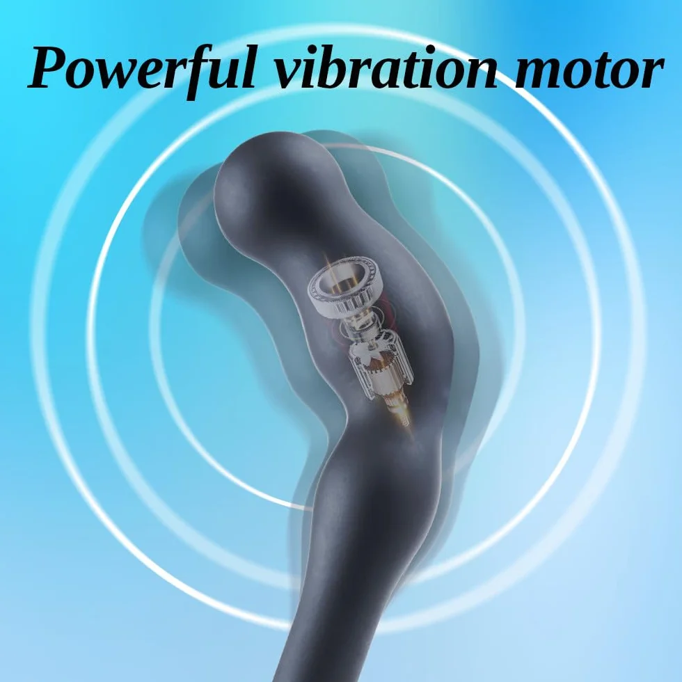 Massaggiatore prostatico vibrante-Giocattolo anale per adulti, Masturbatore femminile,Plug anale maschile,Potente vibratore multi-velocità del punto G,Stimolatore del punto P,Giocattolo anale avanzato