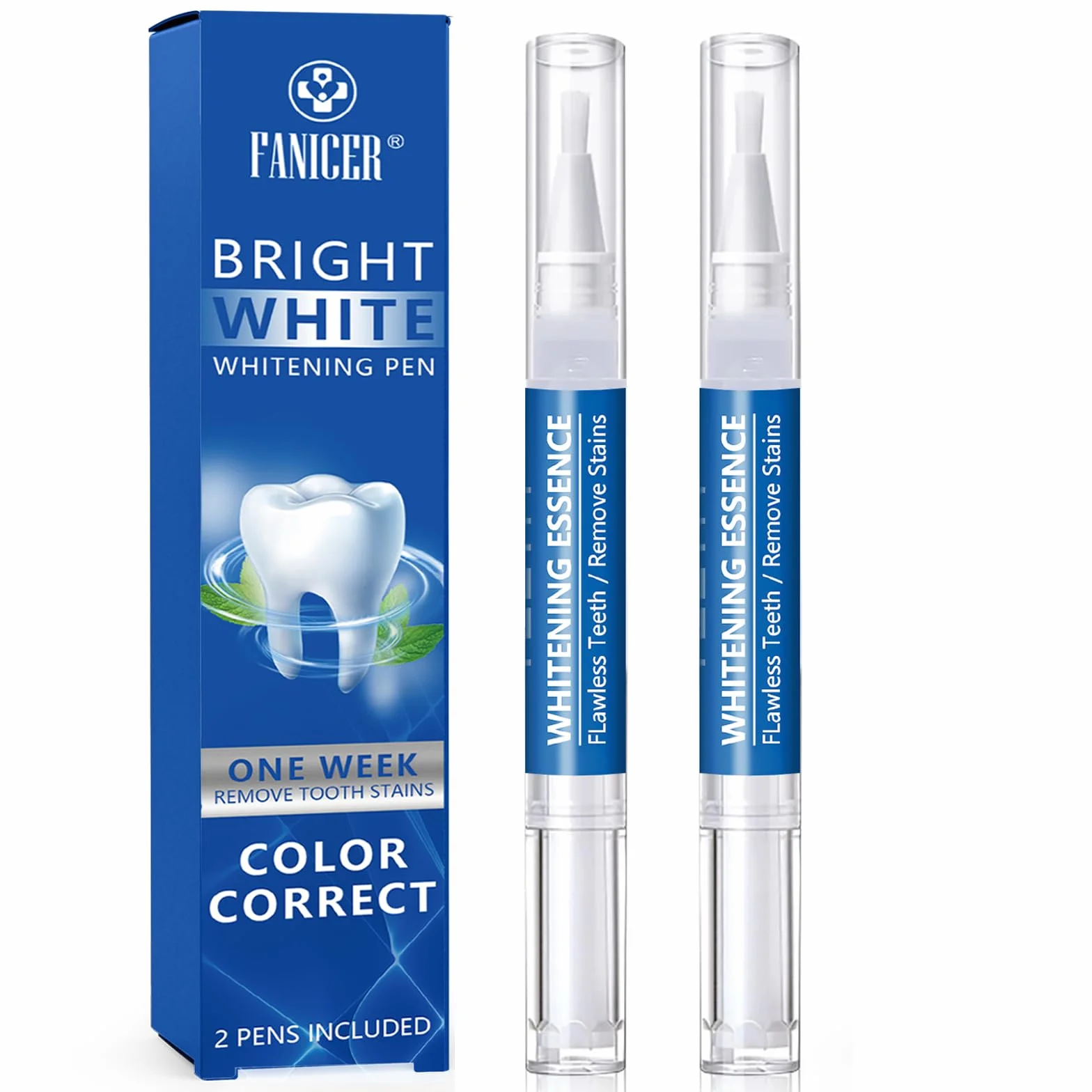 Penna Sbiancante Denti Kit Sbiancamento Dentale 2 Pezzi
