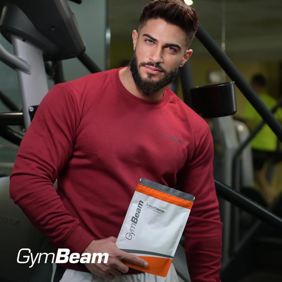 GymBeam L-Glutammina in Polvere, Amminoacidi Essenziali, Metodo di Fermentazione Delicato, Glutammina, Gusto Neutro, Sintesi Proteica nei Muscoli, Amminoacidi Essenziali in Polvere (Neutro, 500 g)