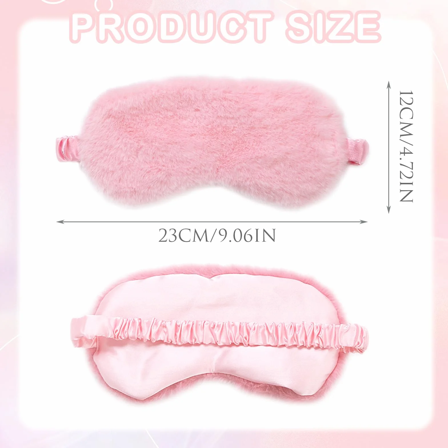EUPSIIU 6 Pezzi Simpatiche Mascherina per Dormire in Peluche, Maschera Occhi per Dormire Antiluce per Donna, Benda Occhio Traspirante Maschera di Sonno Copertura degli Occhi per Bambina Ragazzi