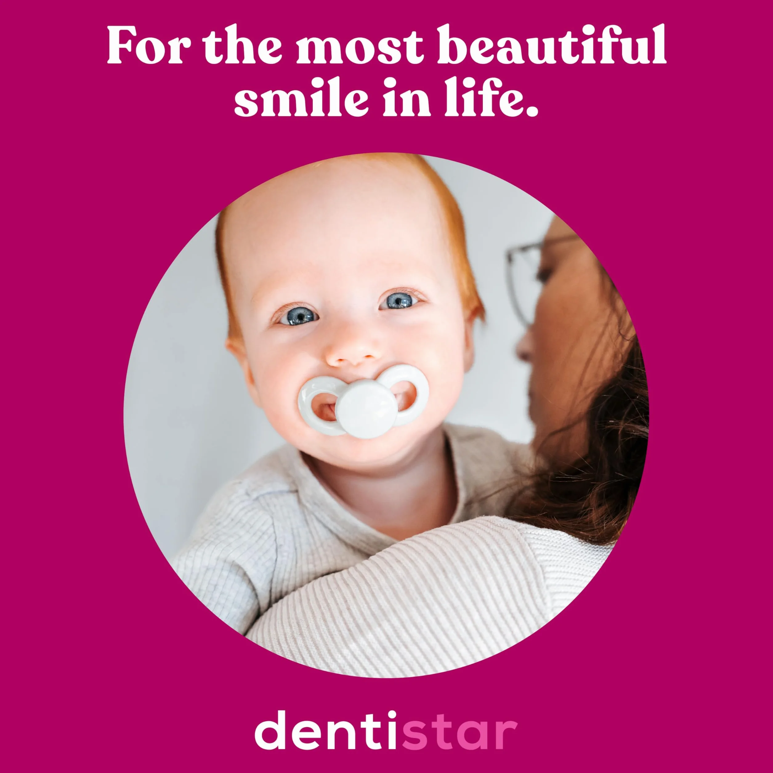 Dentistar® Spazzolino da Denti per Neonati - Spazzolino da Dito per Bambini Primi Dentini, Igiene Cura Denti Delicata, Antibatterico per Prima Igiene Orale Bimbo, Da 0 mesi, Made in Germany (1 pz)