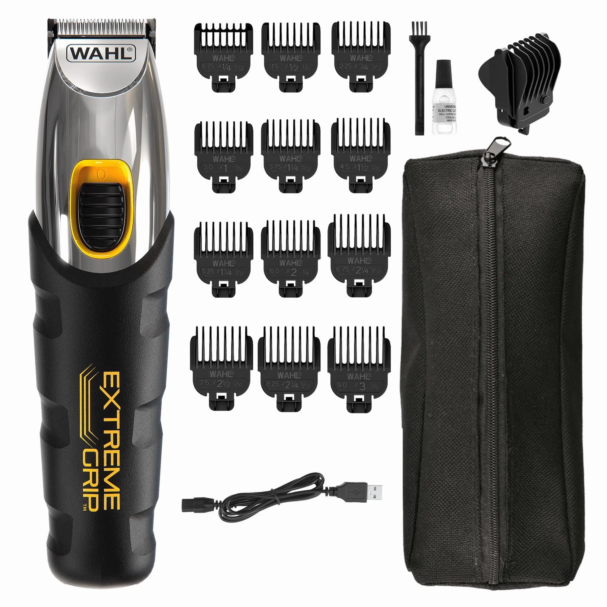 WAHL Regolabarba Extreme Grip 240 V Nero Arancione