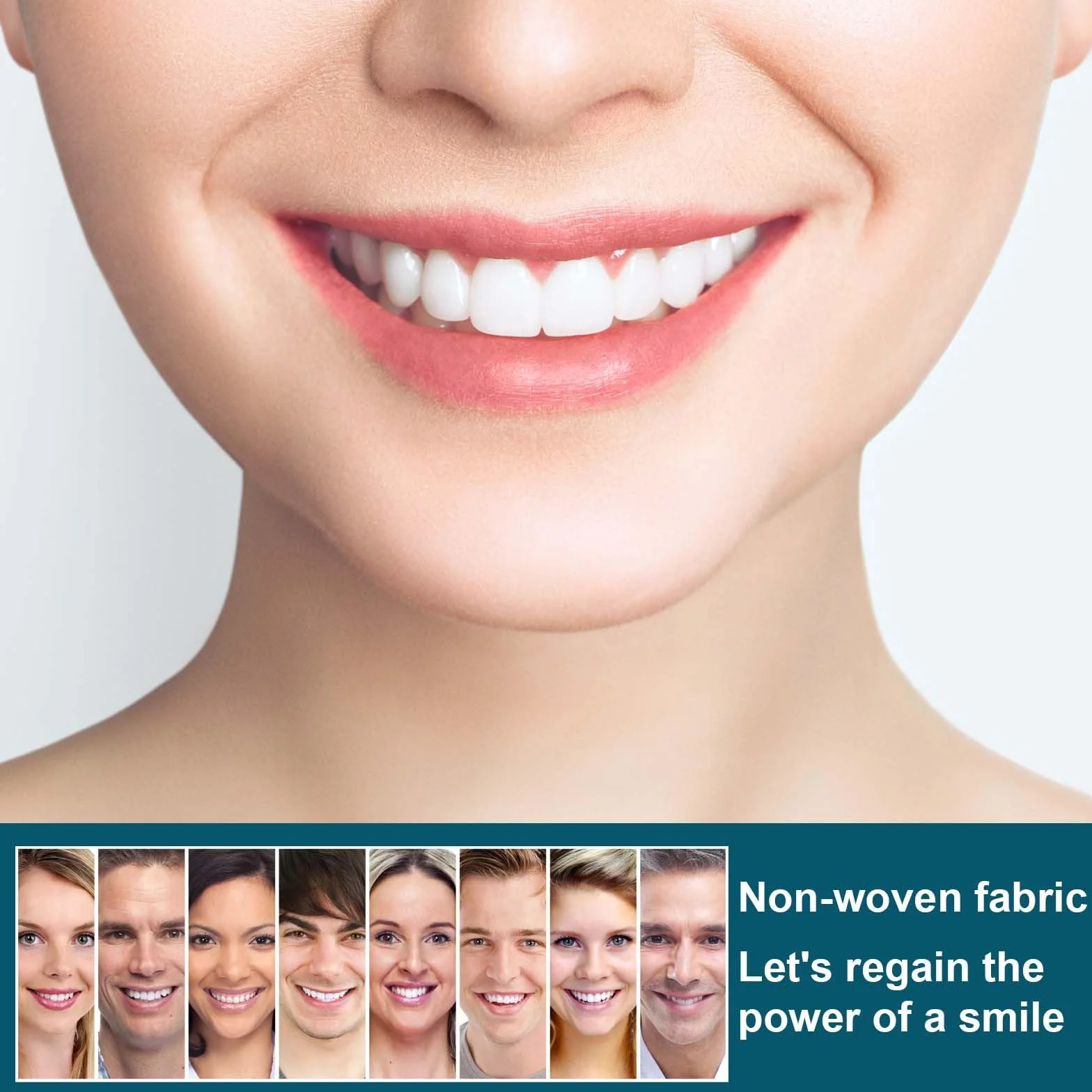 Protesi in silicone ultrasottili con fibbia regolabile per denti invisibili