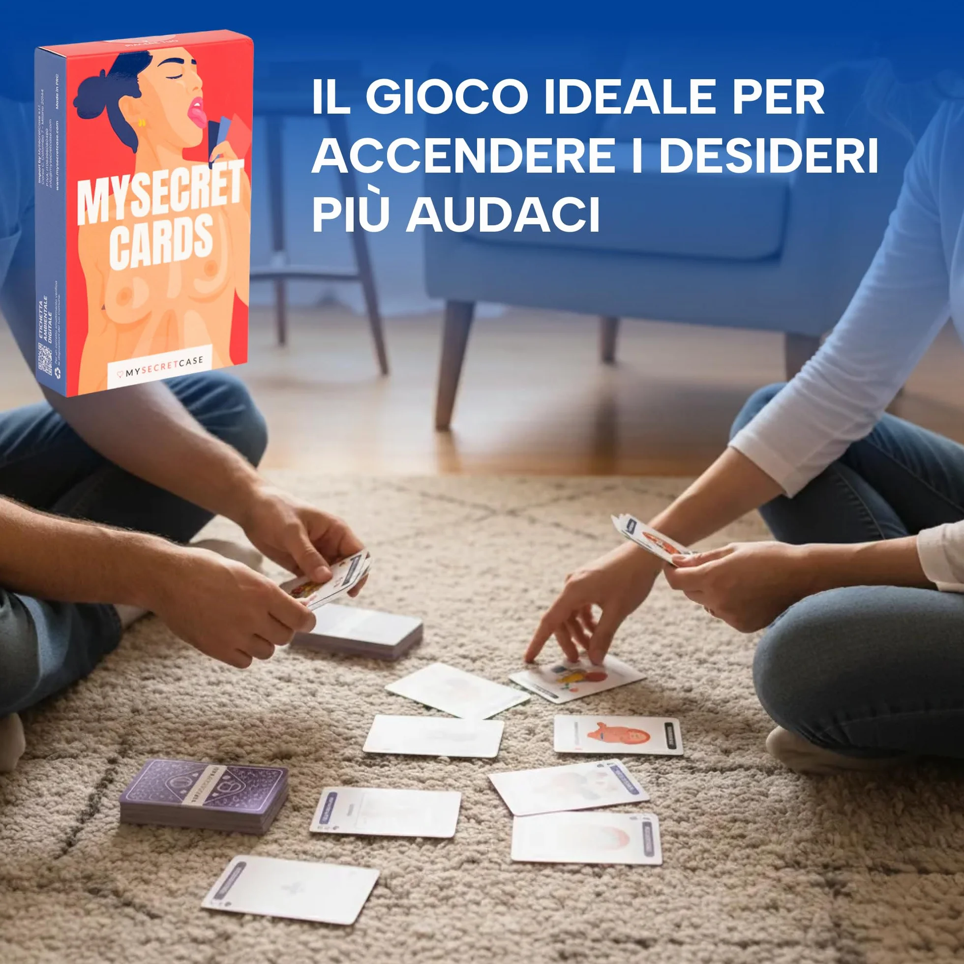 MySecretCase Giochi Erotiici per Coppie - 60 Carte 3 Livelli Conosciamoci, Scopriamoci, Spogliamoci Sexytoysys Coppia Carte Sessuali di Coppia Giochi per Adulti Sexy