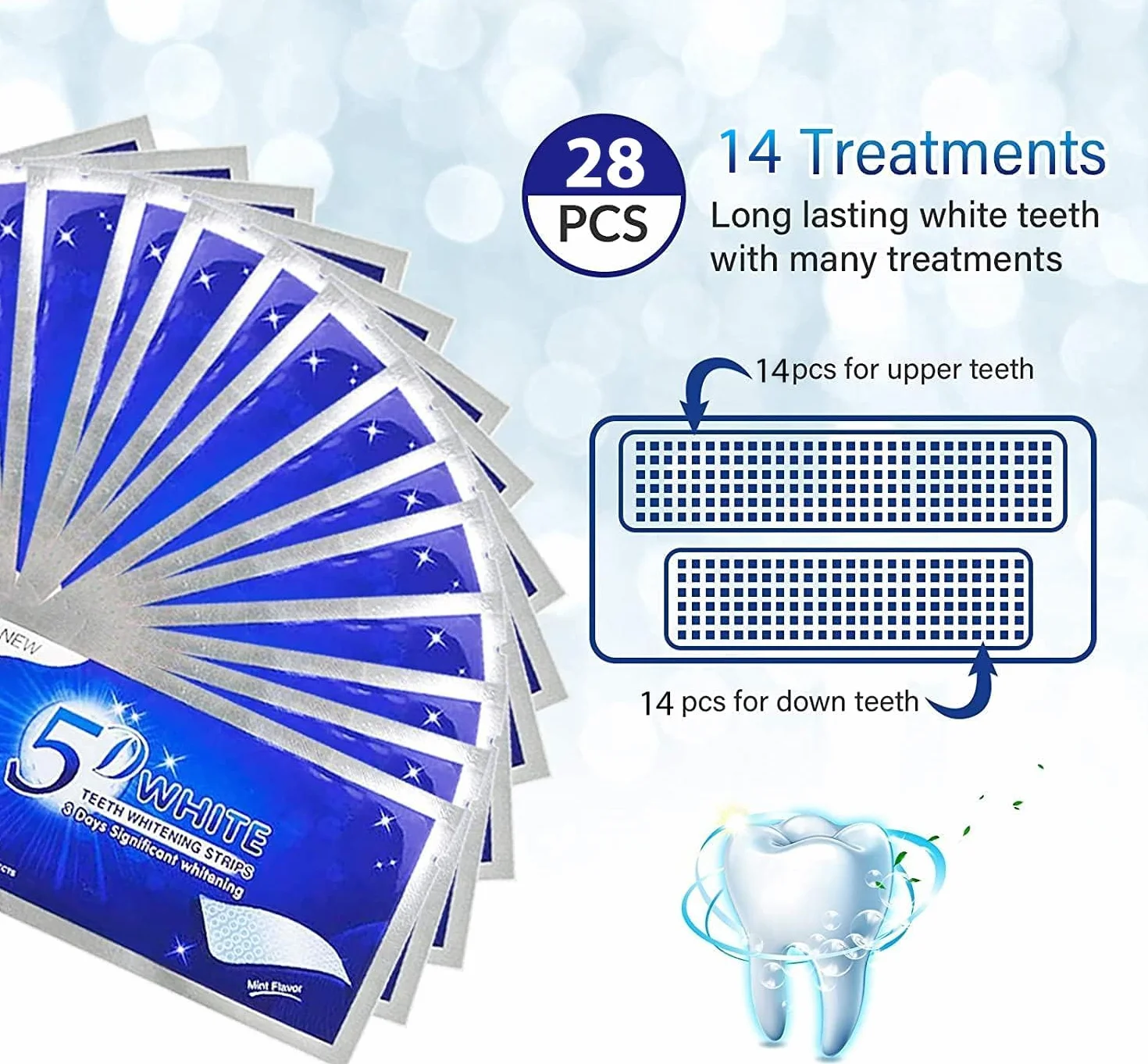 sbiancante denti professionale strisce sbiancanti denti - 28 striscia sbiancante denti striscie sbianca denti 14 Sessioni sbiancamento denti whitening strips Sicuro per Denti Smalto