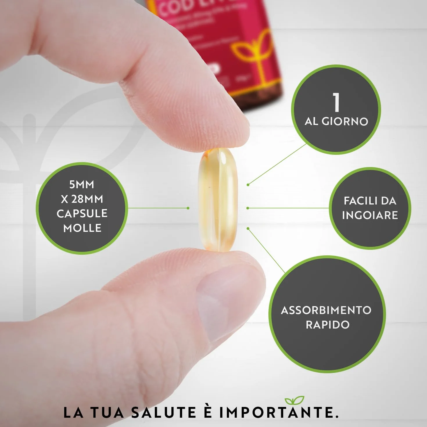 Nutravita Olio di Fegato di Merluzzo 1000 mg 365 Capsule Omega 3 Alta Resistenza con Vitamine A D E Aglio
