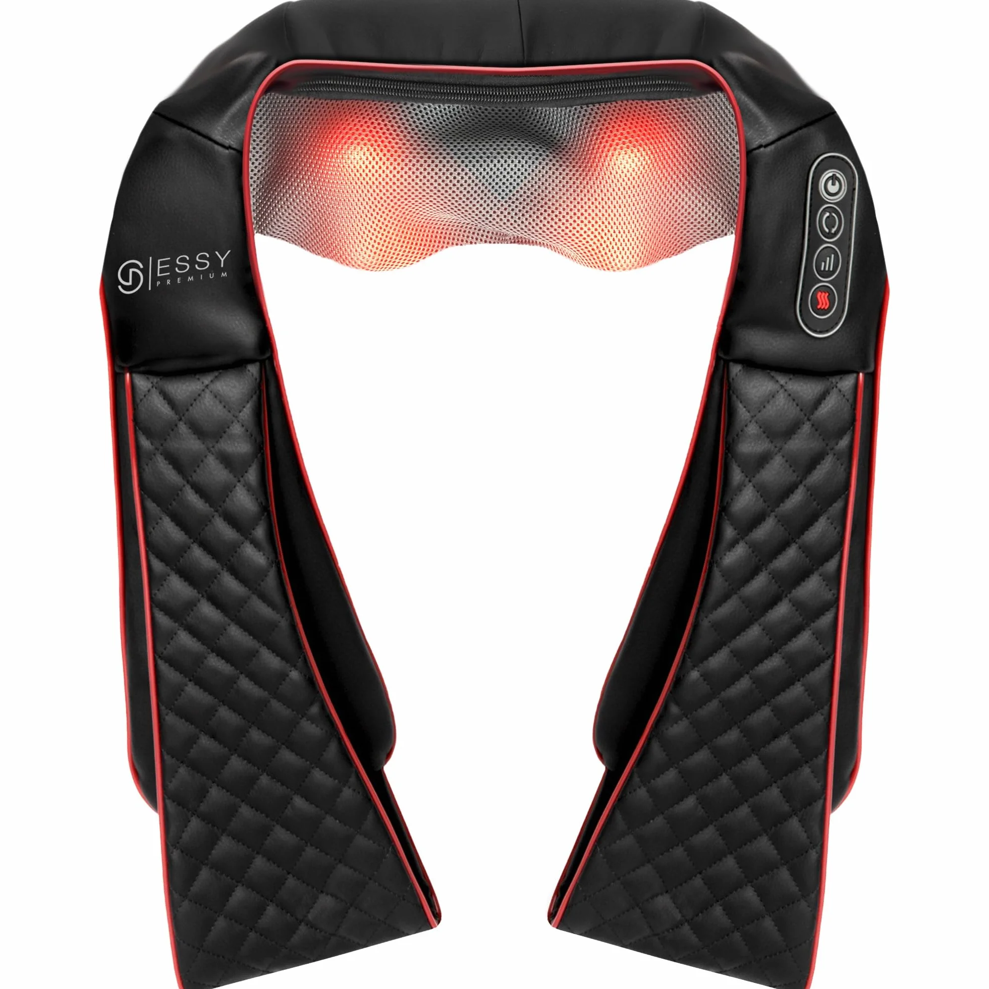 Essy Massaggiatore Cervicale Collo e Spalle Massaggiatore Schiena e Collo Massaggio Cervicale Riscaldante Massaggiatore Shiatsu con Riscaldamento Elettrico