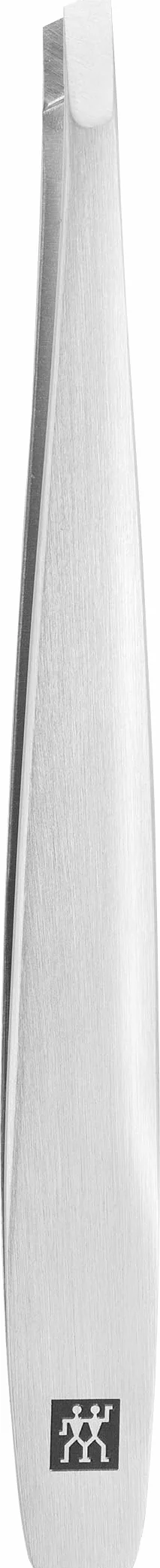 ZWILLING Pinzetta angolata (pinzatura delle sopracciglia, rimozione delle schegge, punte ruvide e affilate a mano, ipoallergeniche), premium, argento, 90 mm