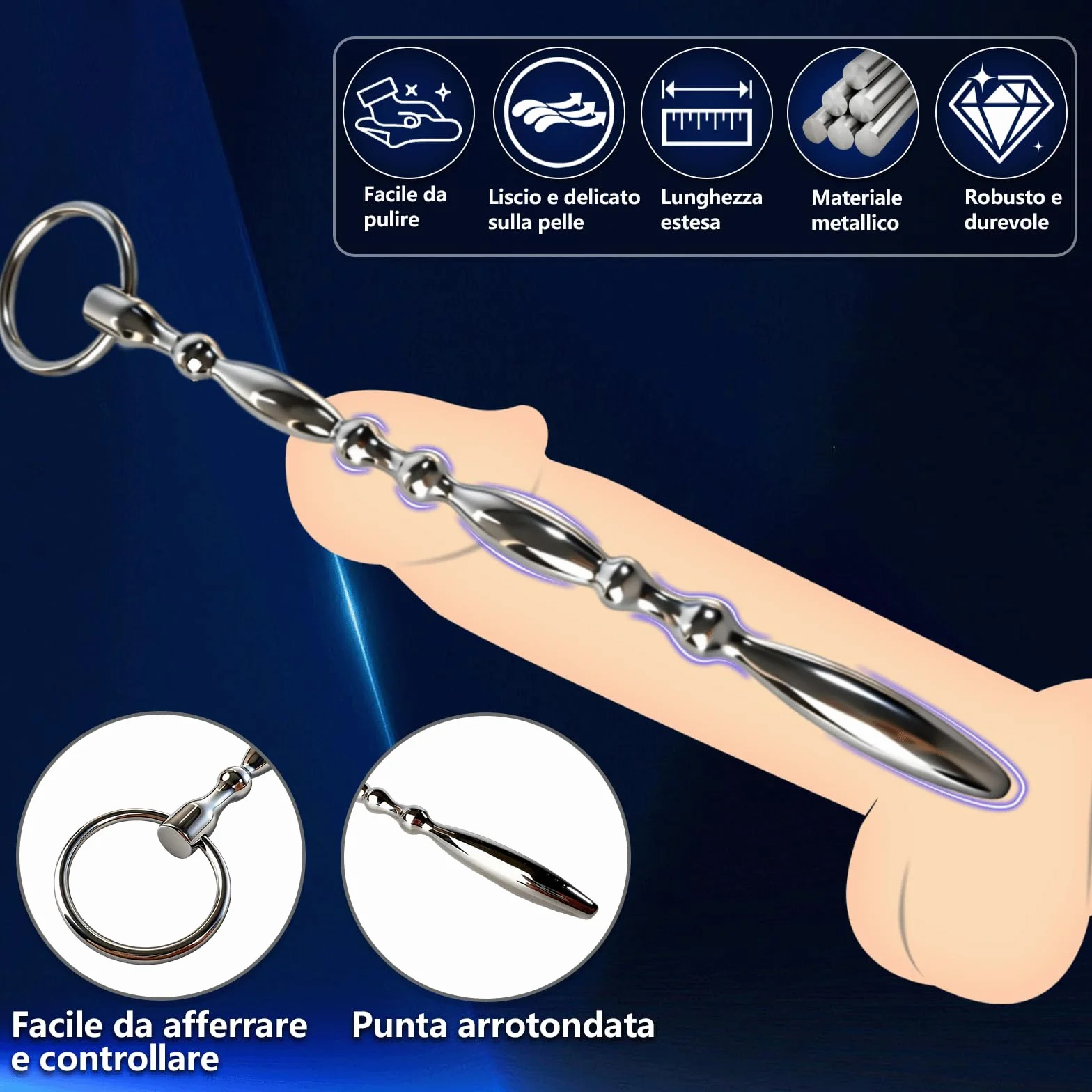 Dilatatori Uretrali 200×10mm Sonda Uretrale Uomo Plug Uretra Maschile Dilatatore Pene