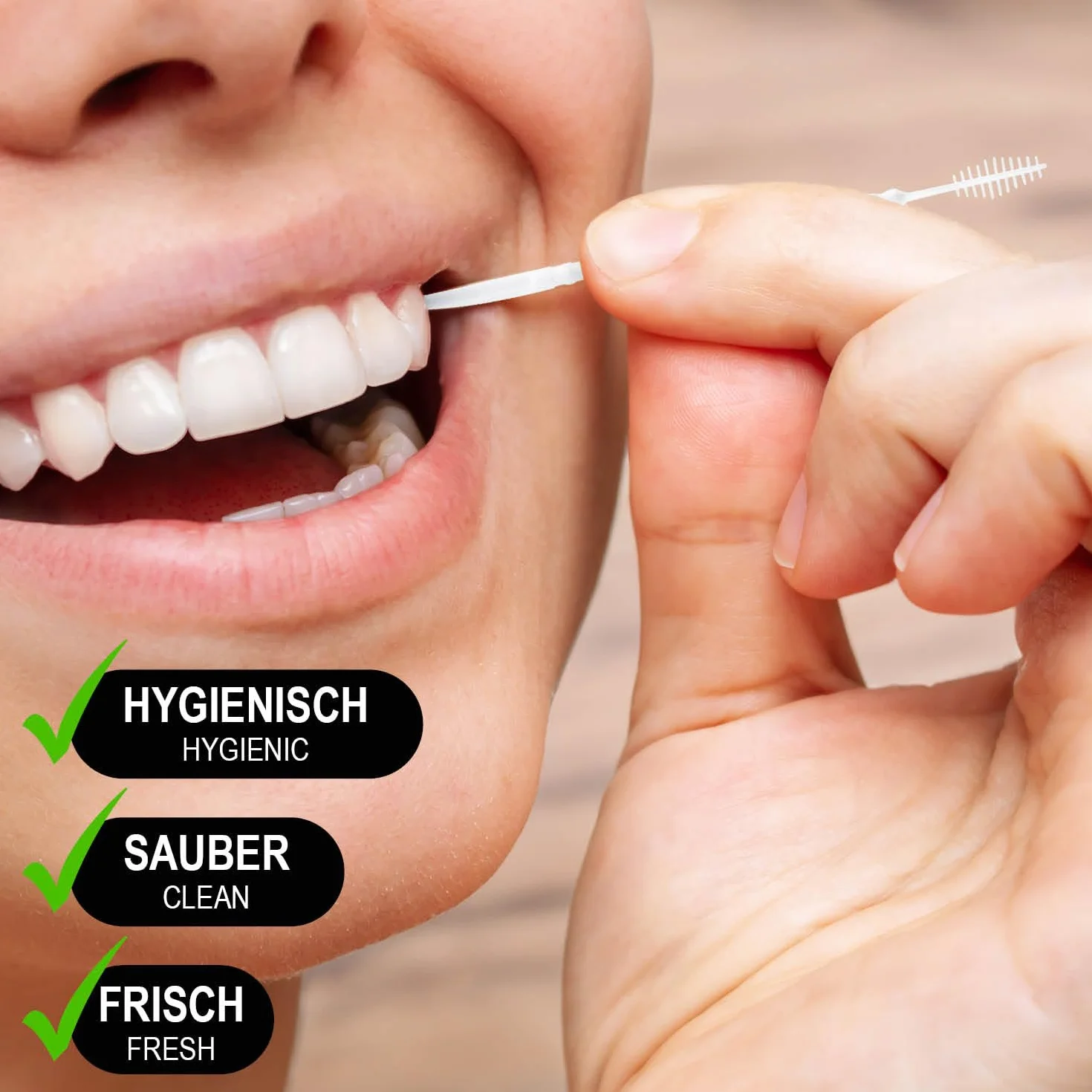 COM-FOUR® 120x Spazzola interdentale con distributore, spazzole per pulizia denti