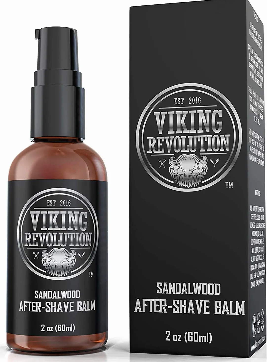 Viking Revolution - Crema Dopobarba Uomo Di Lusso - Lenisce e Idrata il Viso Post-Rasatura - Elimina il Bruciore e le Irritazioni per una Pelle Setosa - Fragranza al Sandalo - 60ml