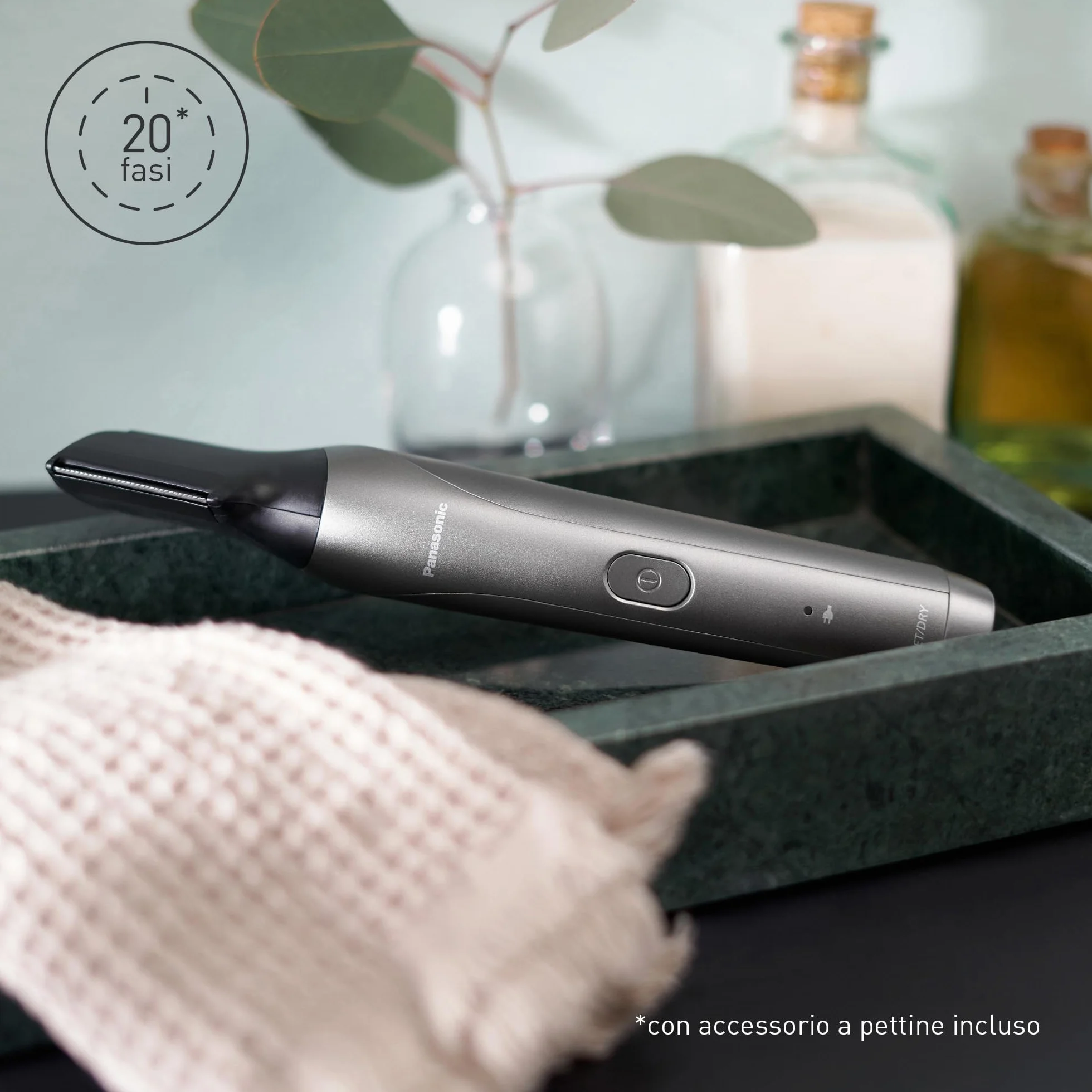 Panasonic ER-GY60-H503 Rifinitore 2in1 Barba e Corpo 50 minuti