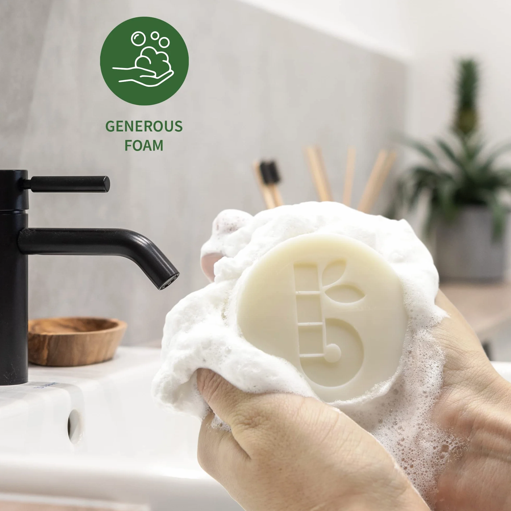 Bambaw Sapone da barba 80g Sapone naturale argilla e aloe vera artigianale solido vegetale