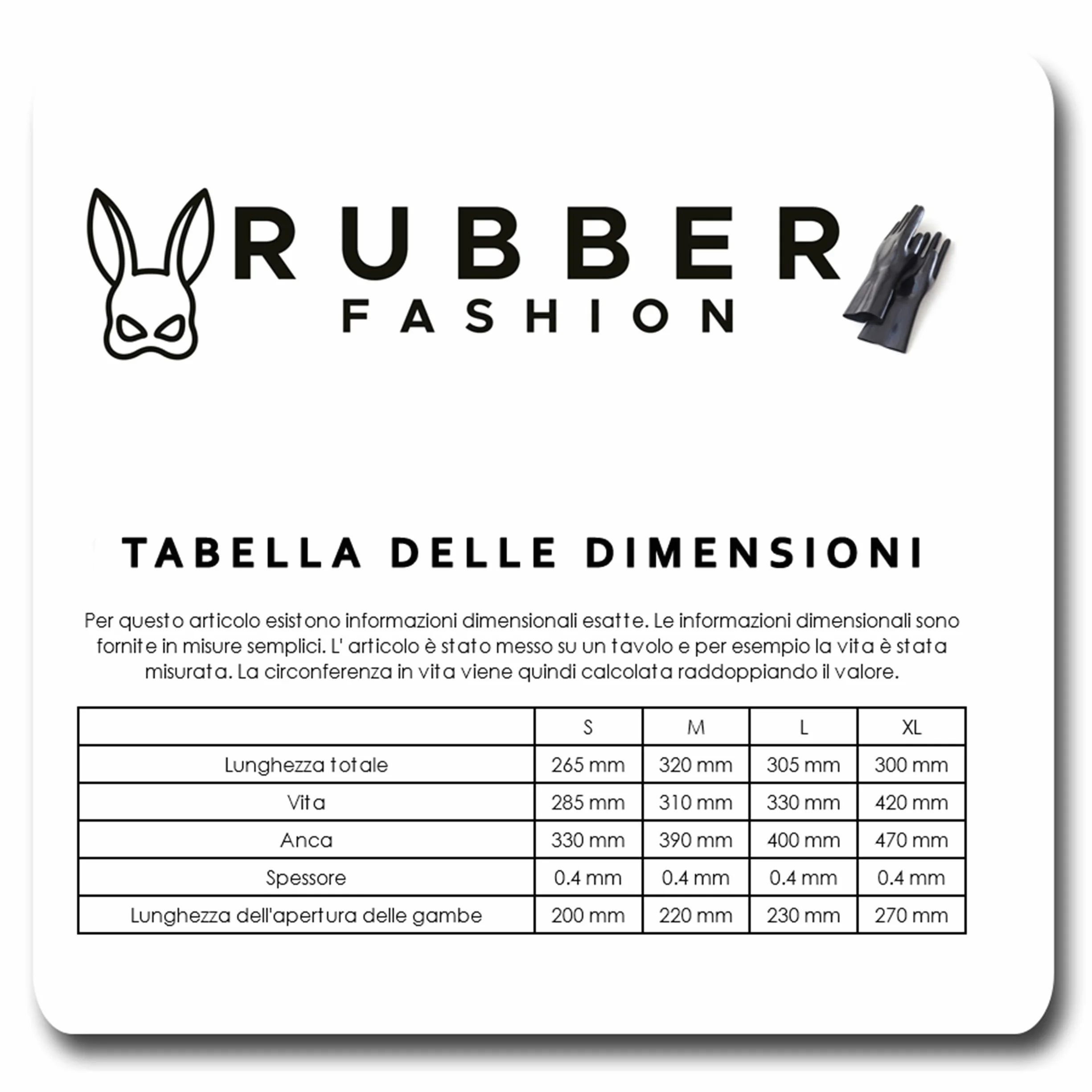 Rubberfashion Pantaloncini in Lattice - Slip in Gomma Molto Aderente - Intimo in Lattice