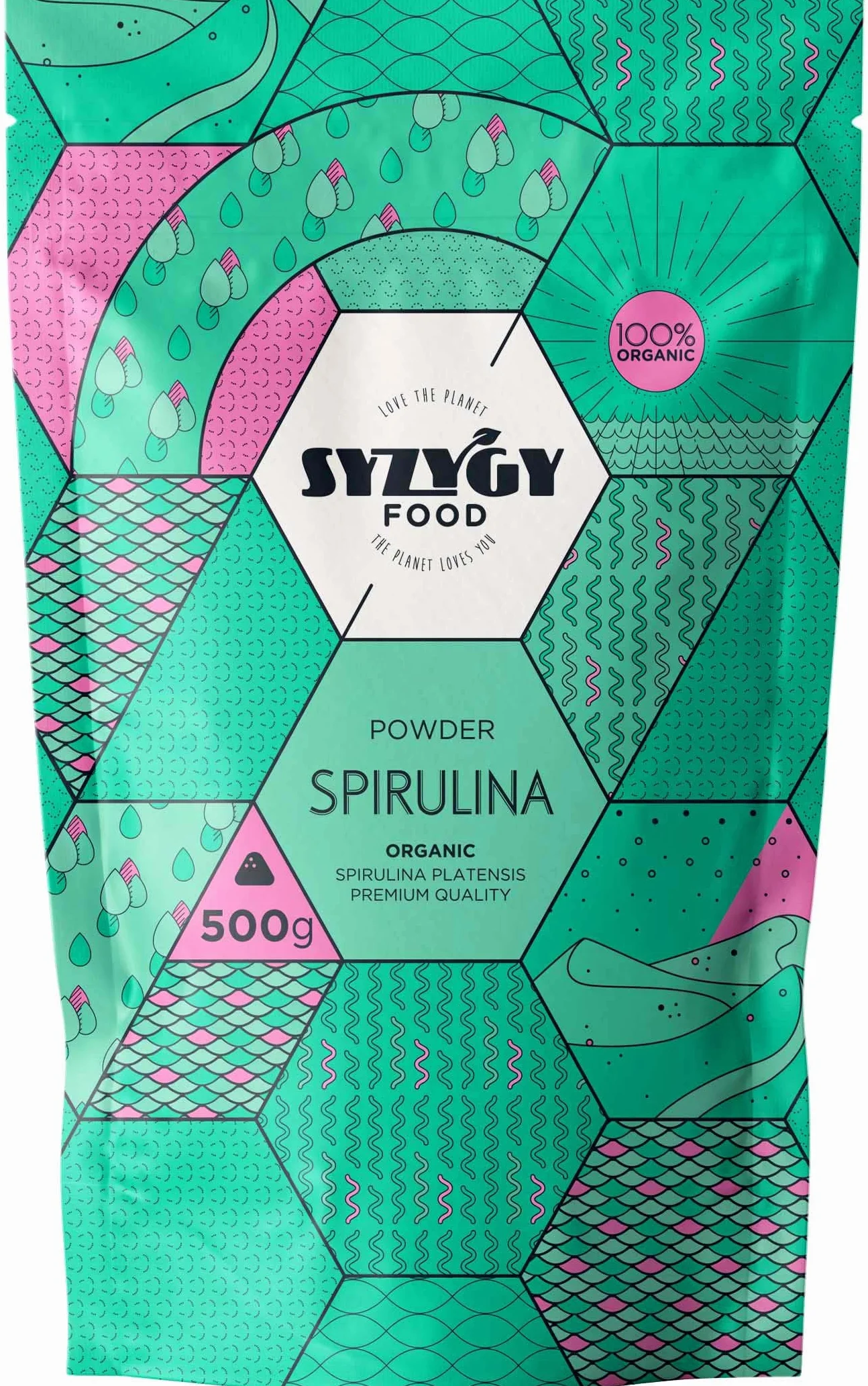 Spirulina Bio Certificata in Polvere 500g Massima Purezza 100% BIO Alga Spirulina Detox Proteine Vegane Ferro Minerali