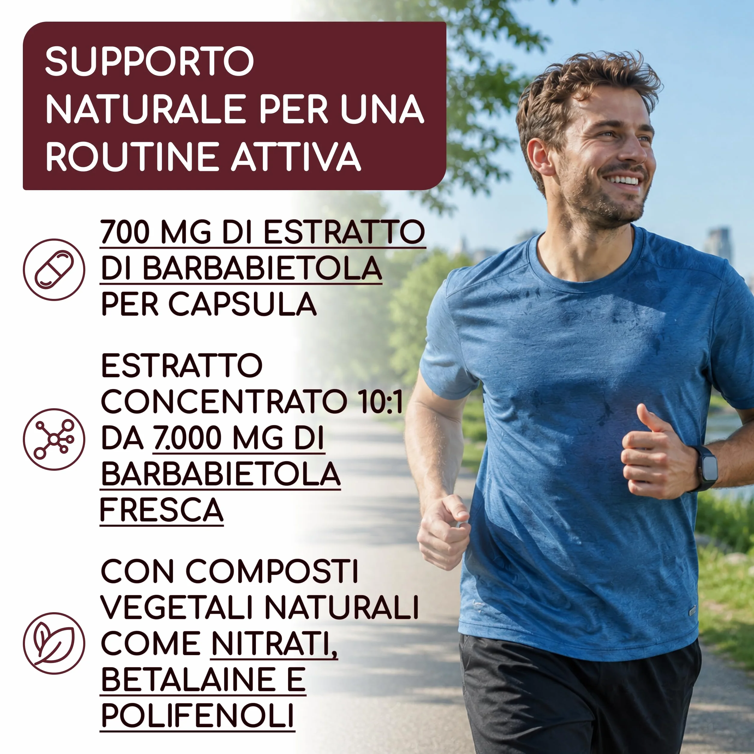 Barbabietola Rossa Integratore 14000 mg 240 Capsule Estratto 10:1 Supporto Ossido Nitrico Vegano